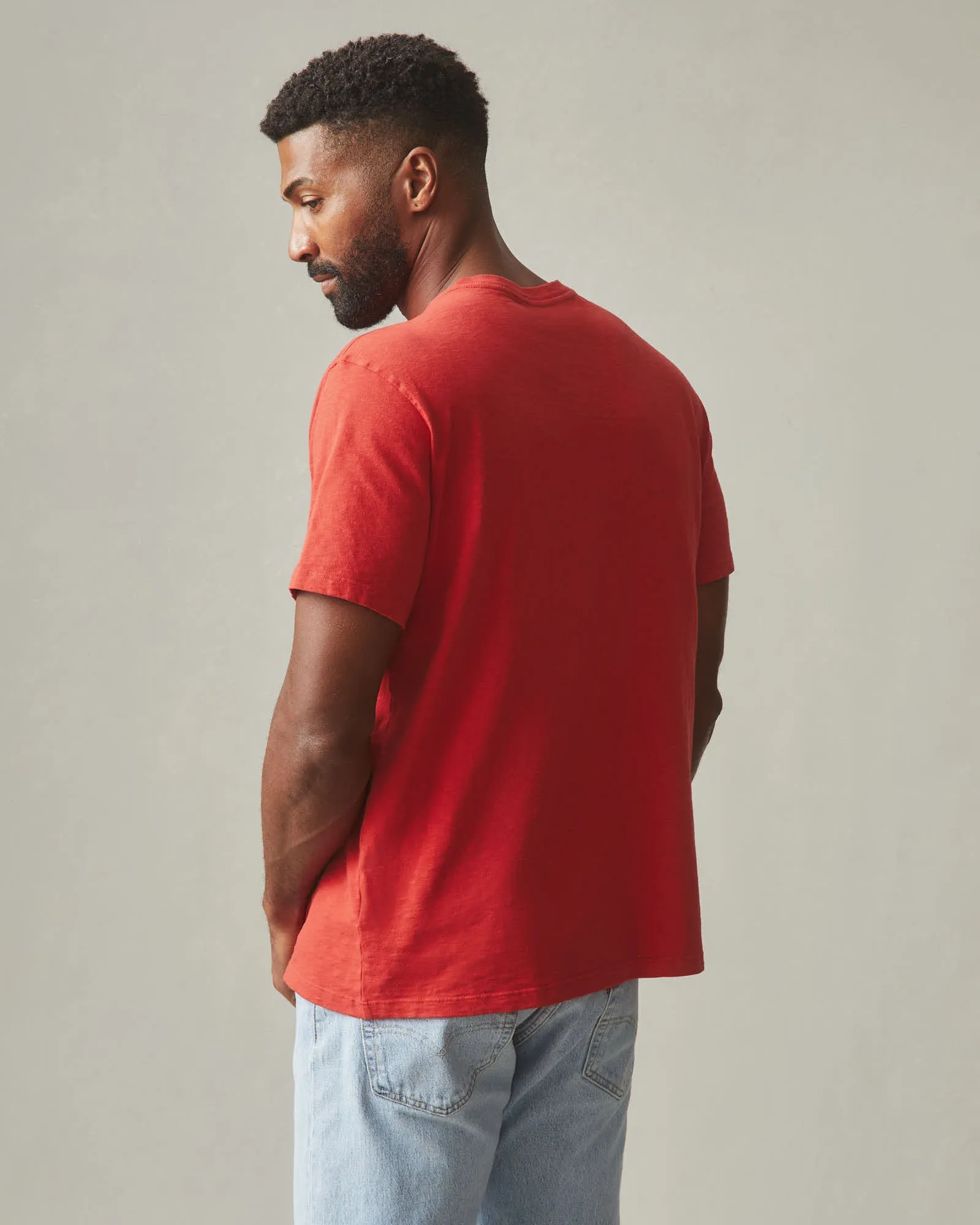 Men's Premium Slub Crew Tee - Salsa sold by American Giant product image thumbnail 2