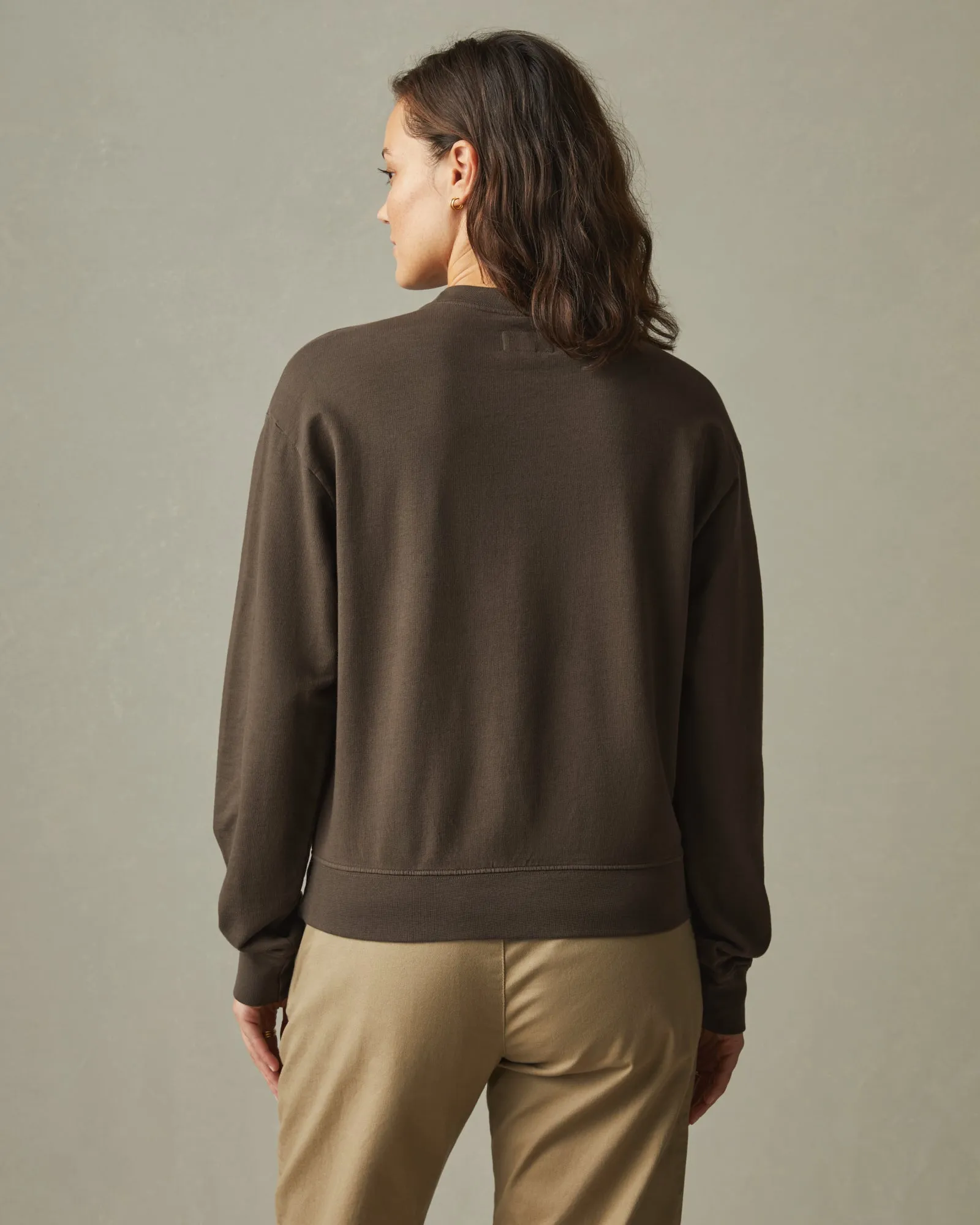 Women's Relaxed French Terry Sweatshirt - Oak sold by American Giant product image thumbnail 3