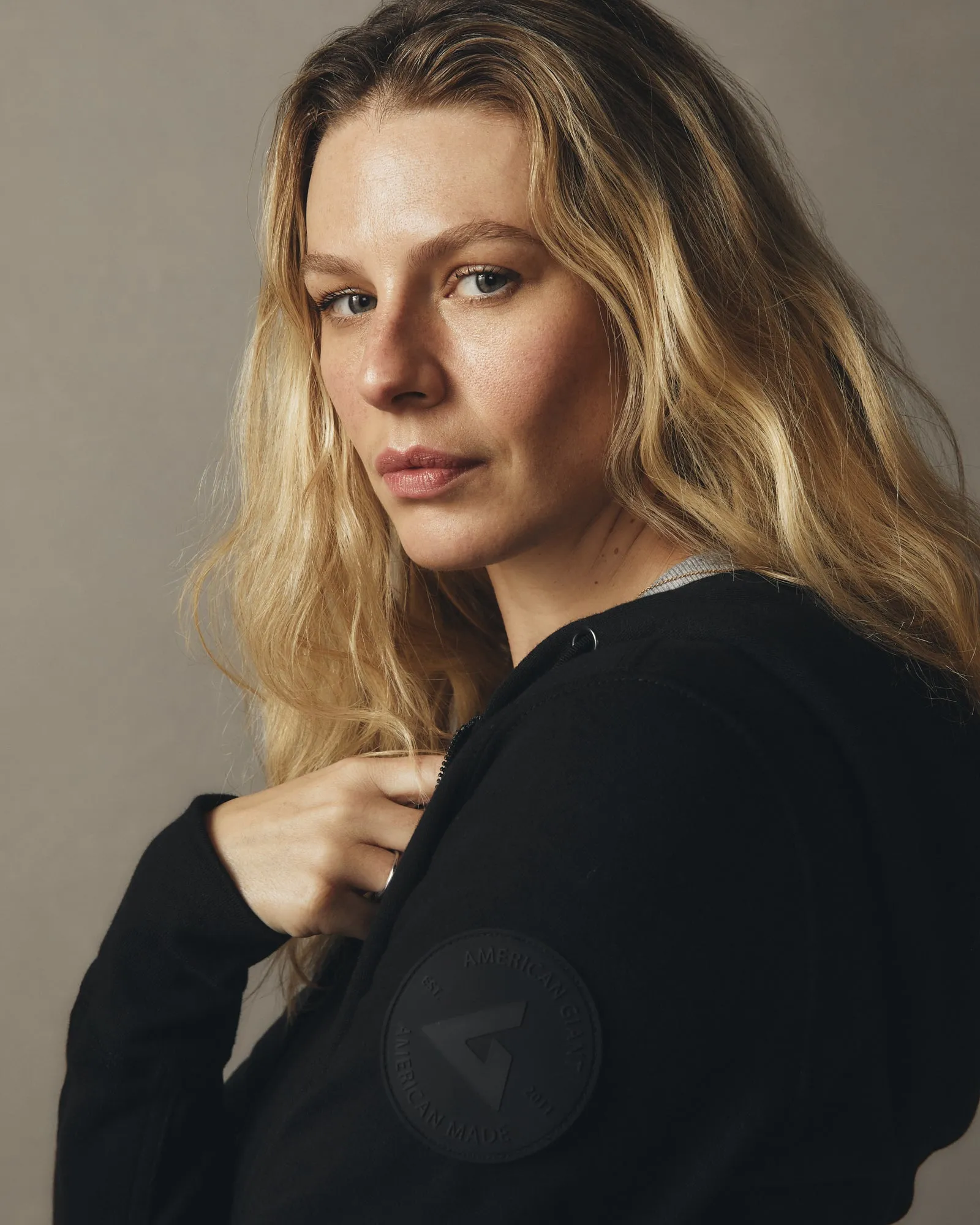 Women's Classic Full Zip - Stealth Black sold by American Giant product image thumbnail 2