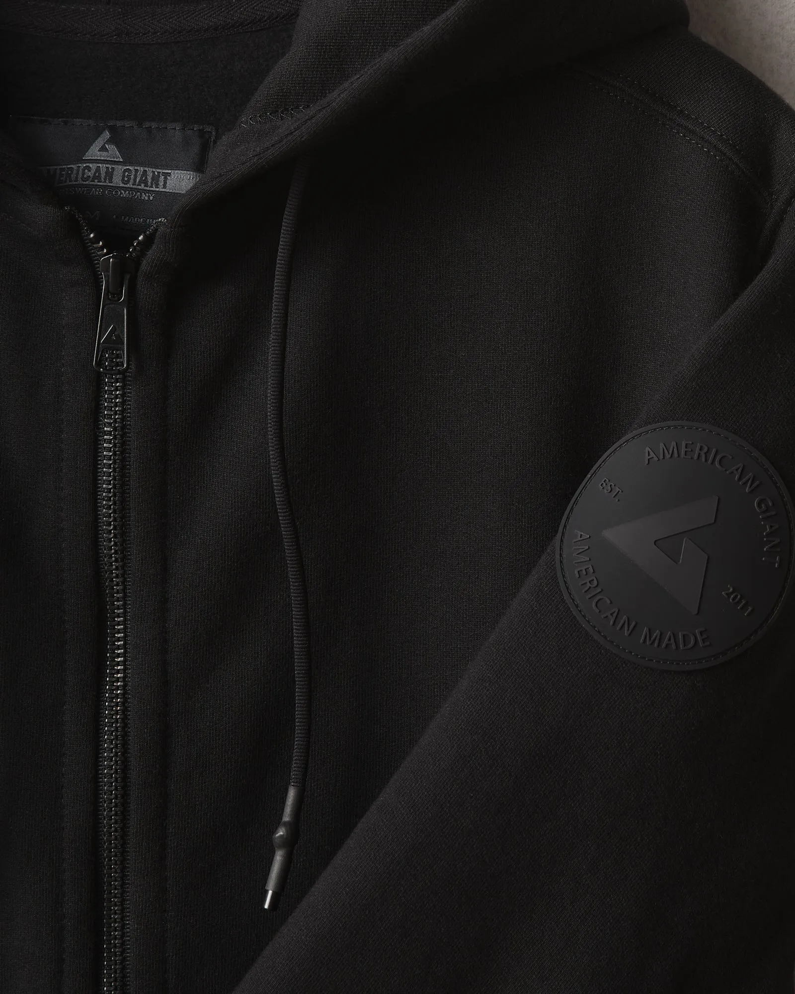 Women's Classic Full Zip - Stealth Black sold by American Giant product image thumbnail 3
