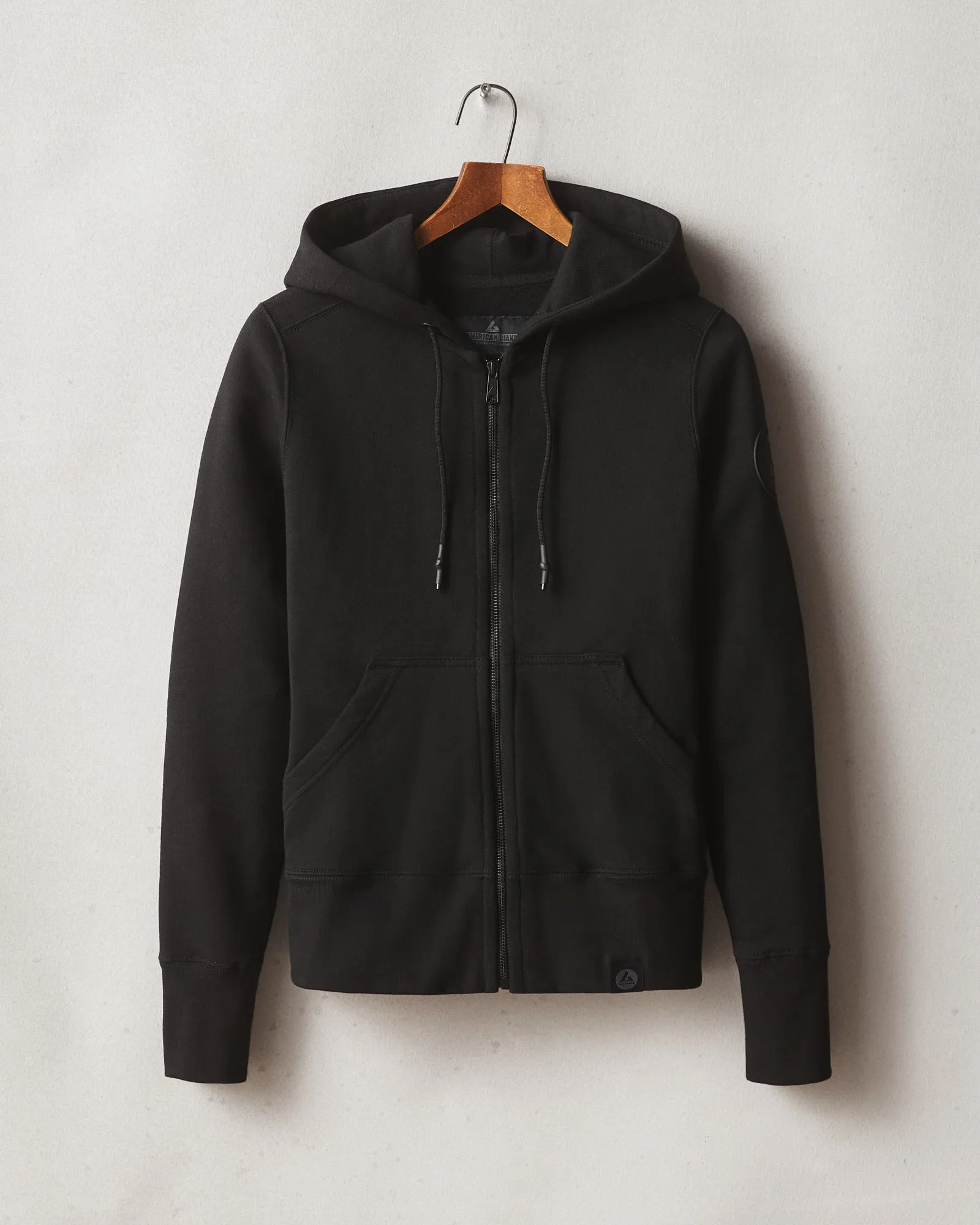 Women's Classic Full Zip - Stealth Black sold by American Giant
