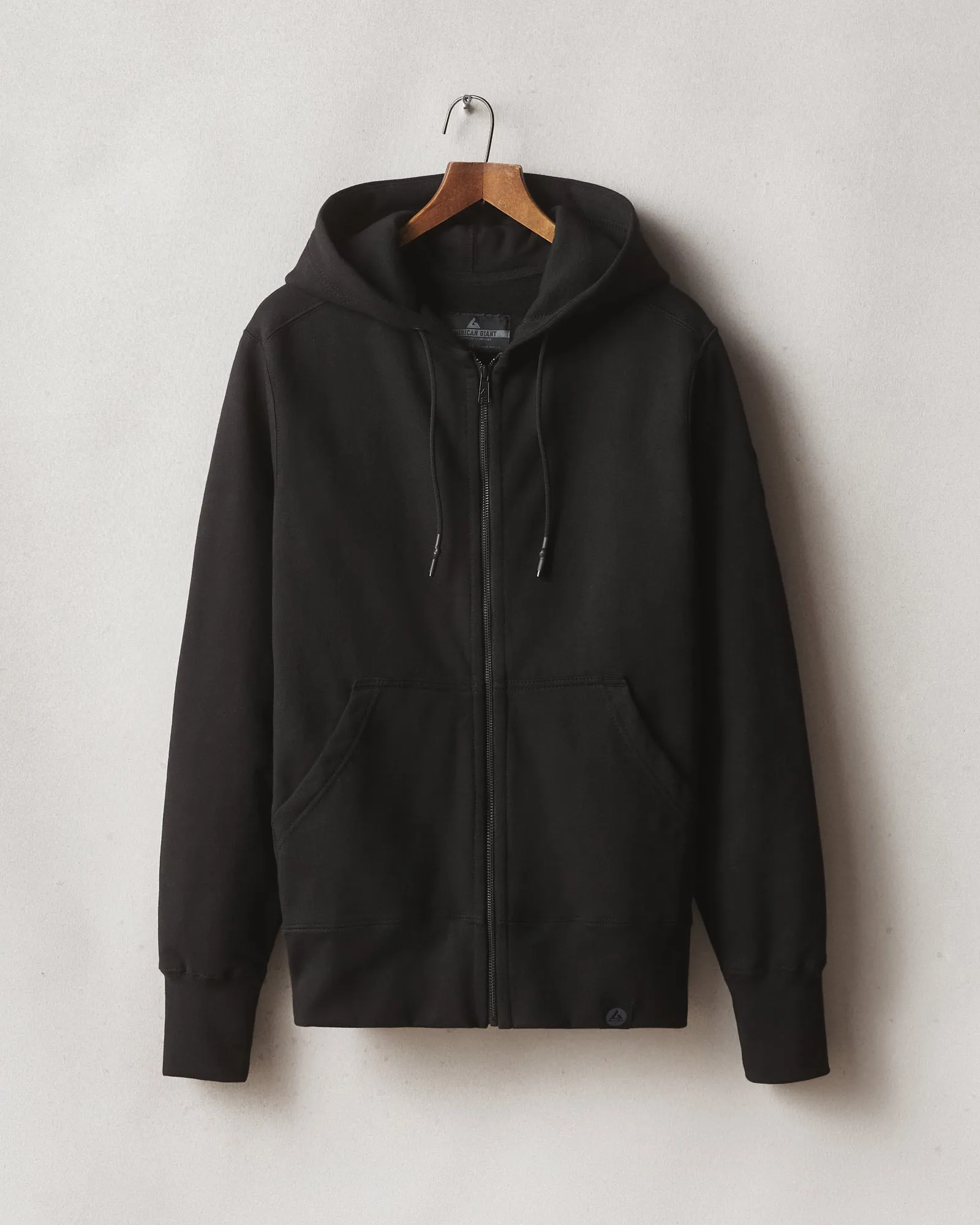 Men's Classic Full Zip - Stealth Black sold by American Giant
