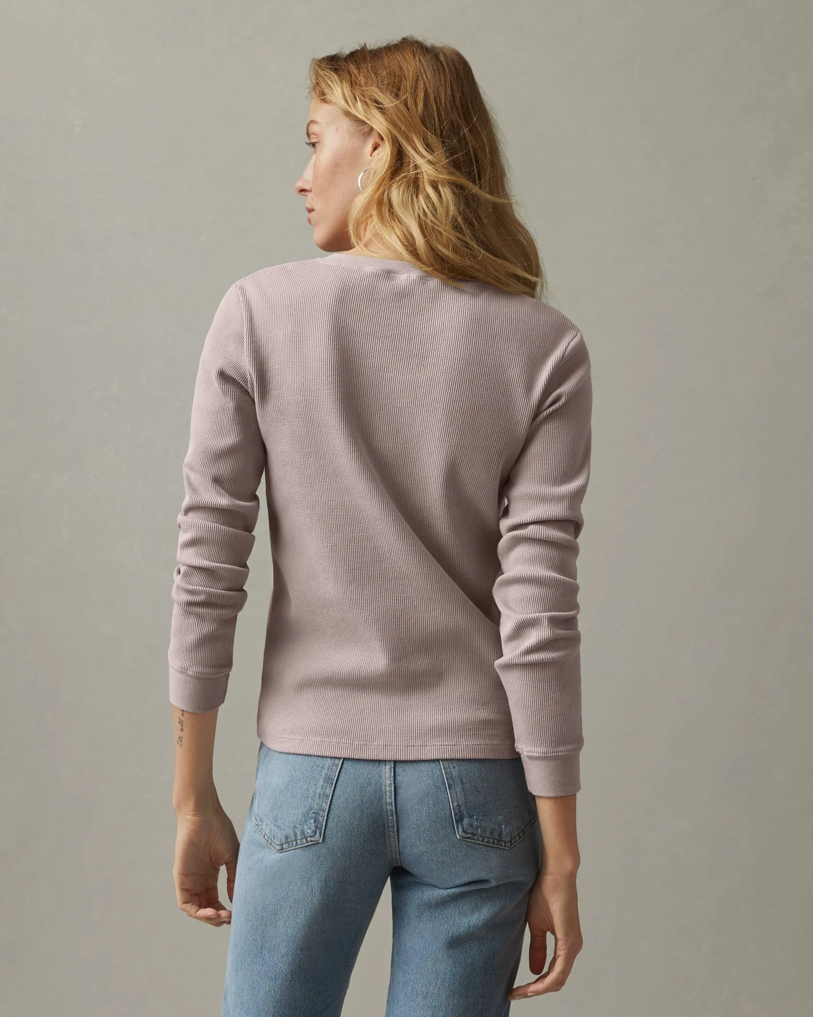 Waffle Henley - Sunset sold by American Giant product image thumbnail 3