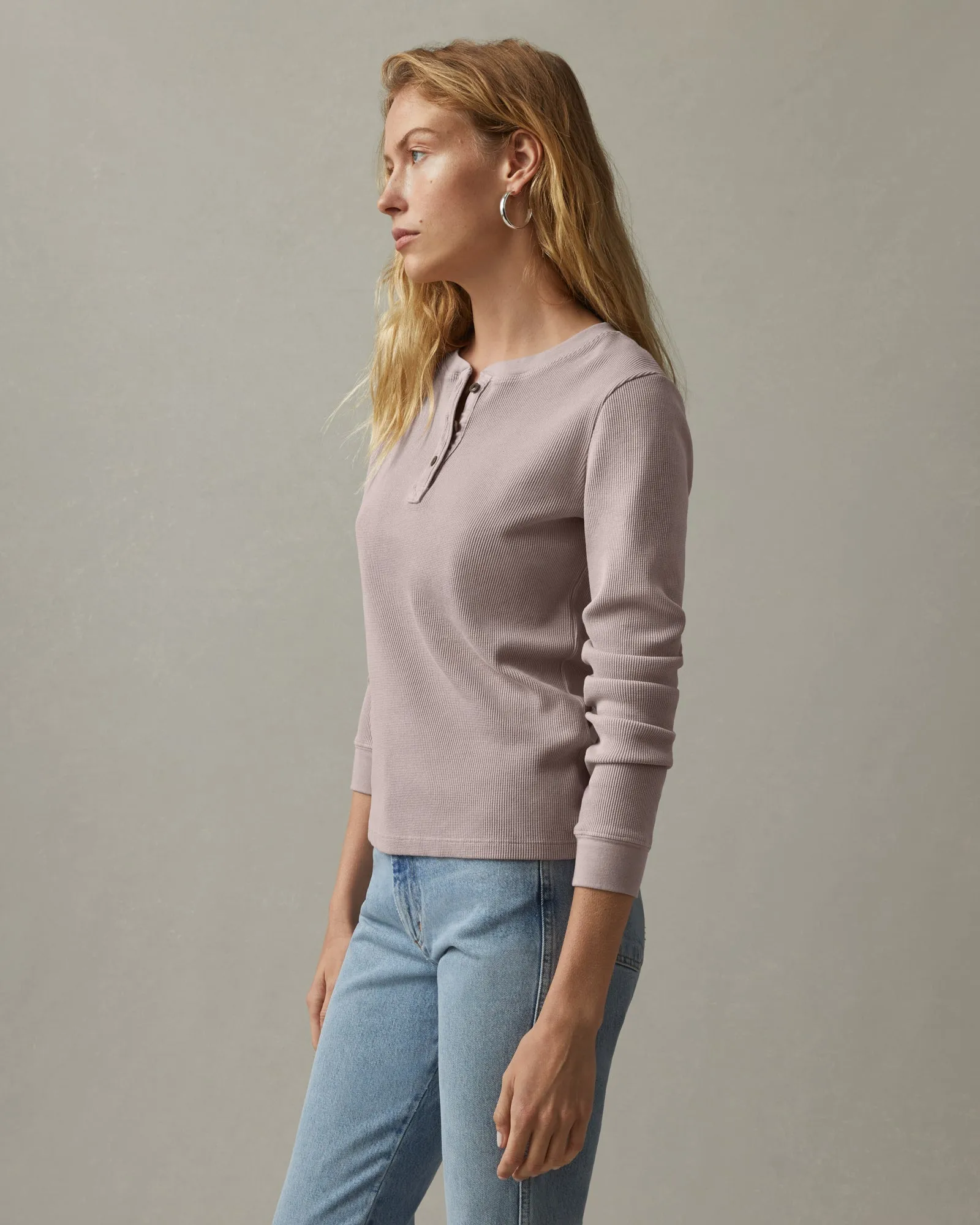 Waffle Henley - Sunset sold by American Giant product image thumbnail 2
