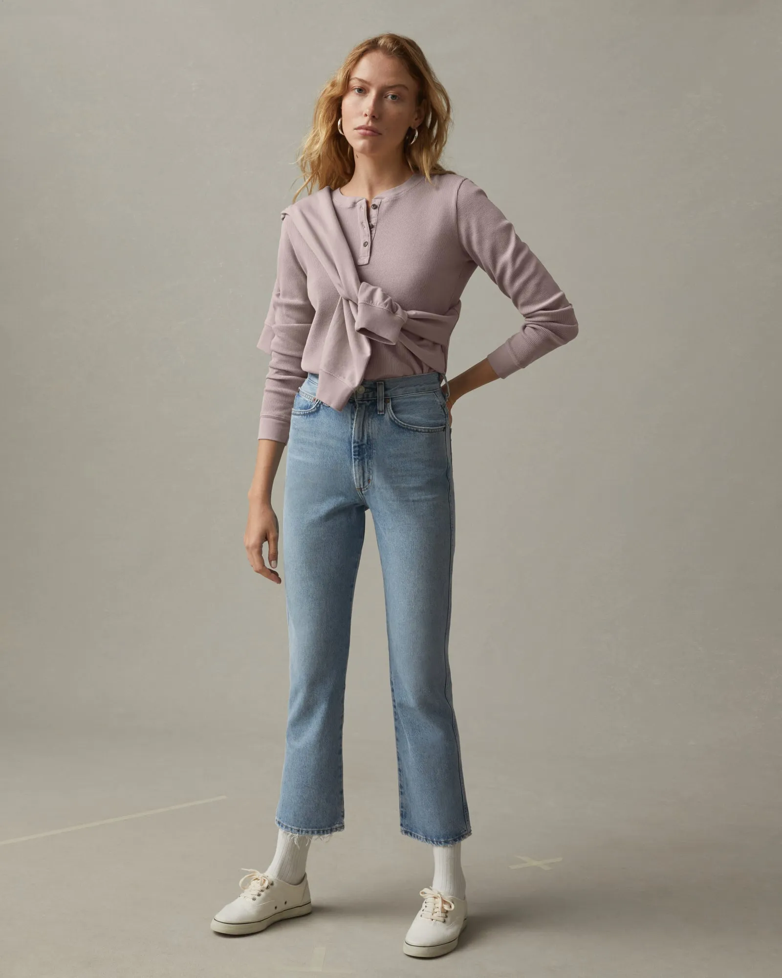 Waffle Henley - Sunset sold by American Giant product image thumbnail 5