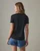 Classic Cotton V-Neck Tee - Black sold by American Giant