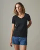 Classic Cotton V-Neck Tee - Black sold by American Giant