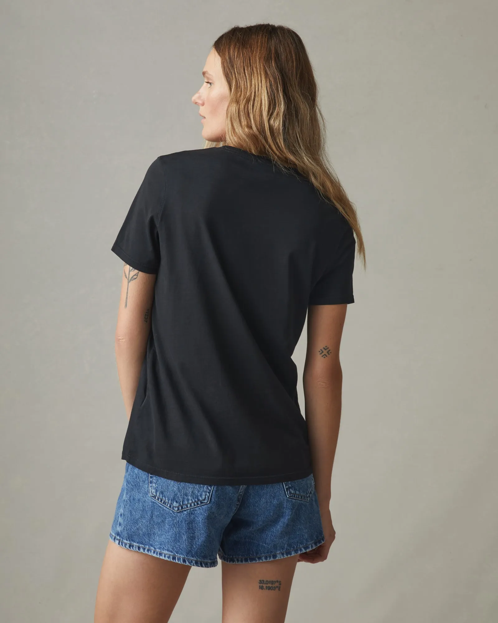 Classic Cotton Crew Tee - Black sold by American Giant product image thumbnail 3