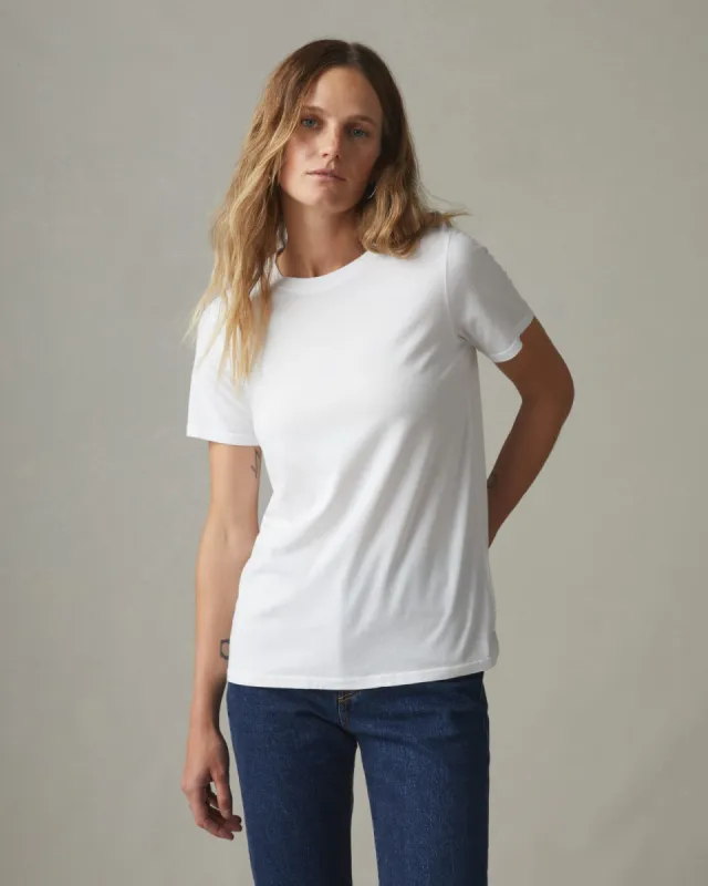 Classic Cotton Crew Tee - White sold by American Giant