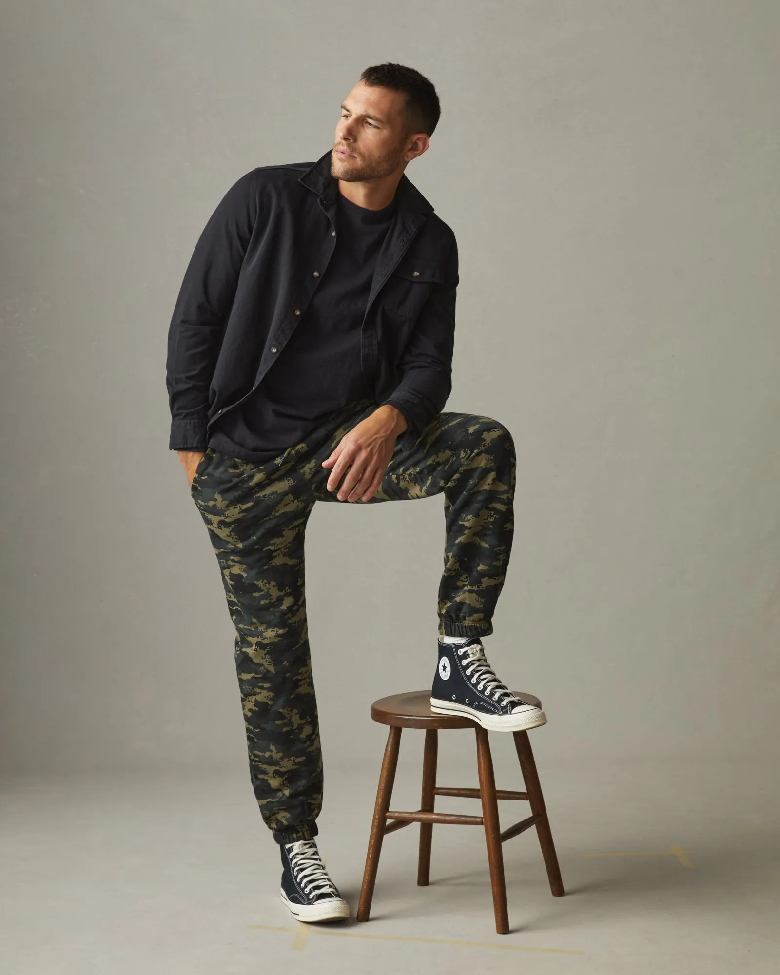 Men's Classic Sweatpant Original - Drab Olive Digital Camo sold by American Giant product image thumbnail 5