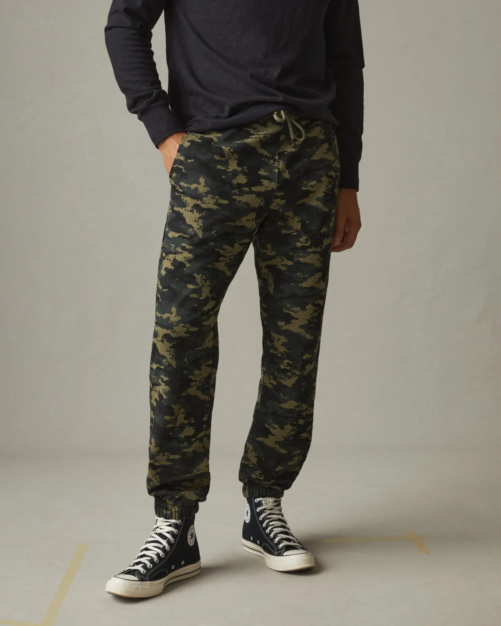 Men's Classic Sweatpant Original - Drab Olive Digital Camo sold by American Giant