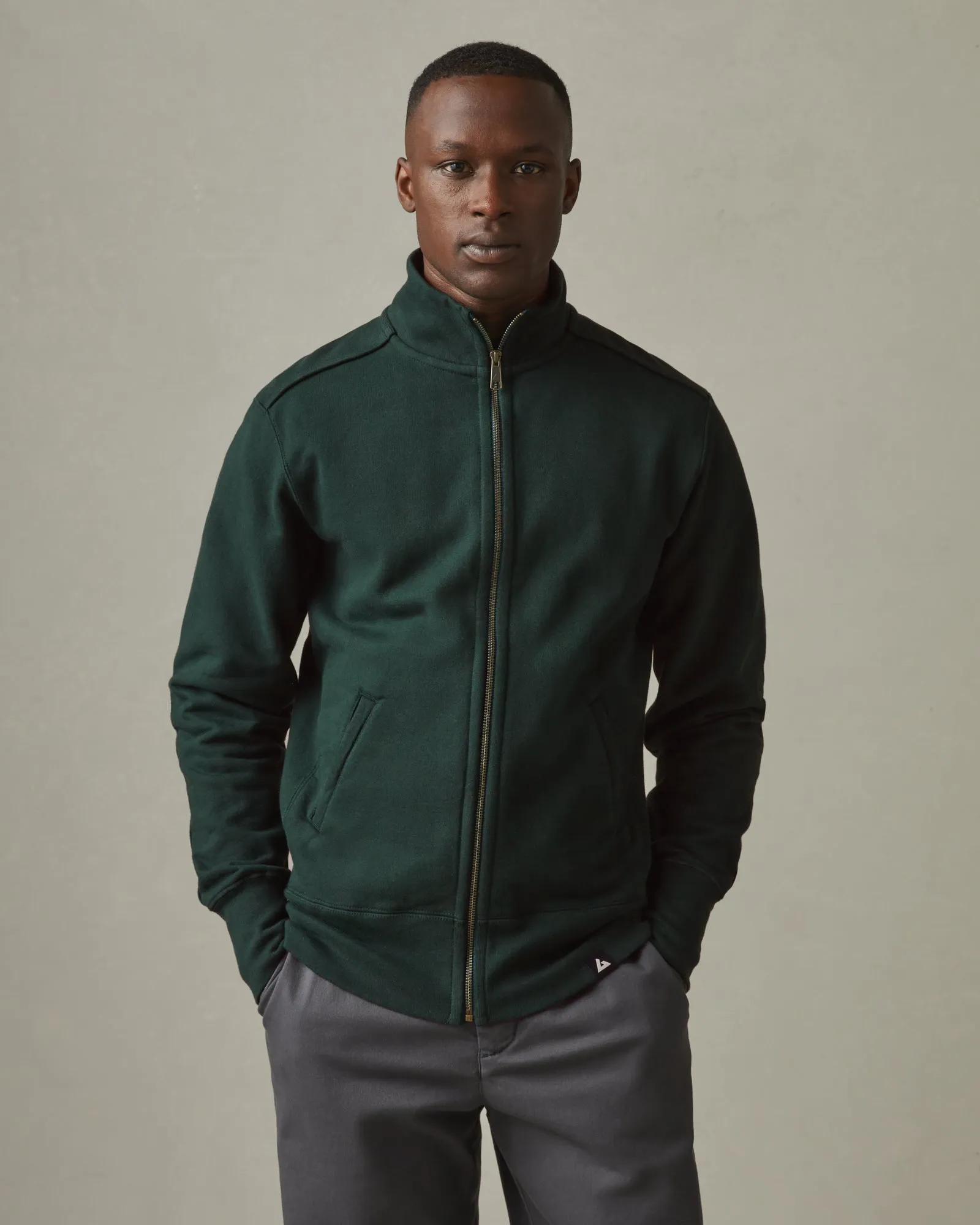 Men's Moto Full Zip Original - Dark Forest sold by American Giant product image thumbnail 4