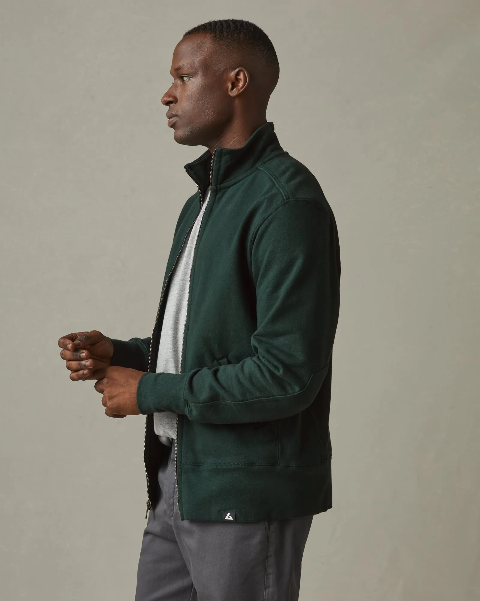 Men's Moto Full Zip Original - Dark Forest sold by American Giant product image thumbnail 2