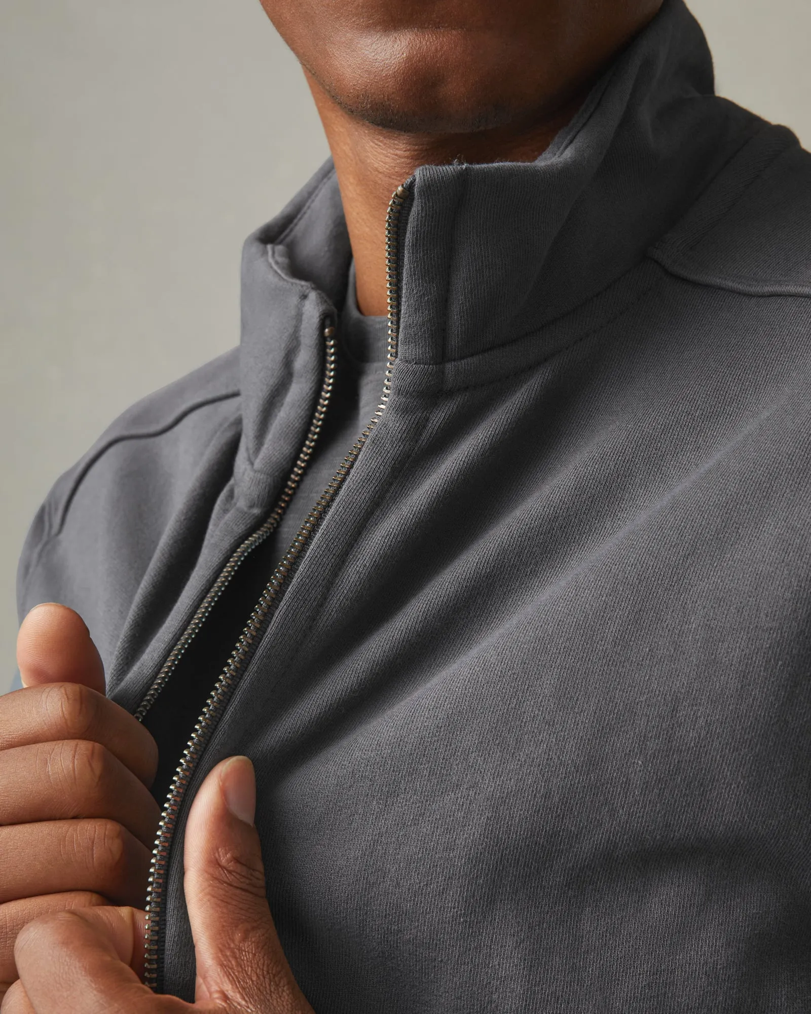 Men's Moto Full Zip Original - Iron sold by American Giant product image thumbnail 5