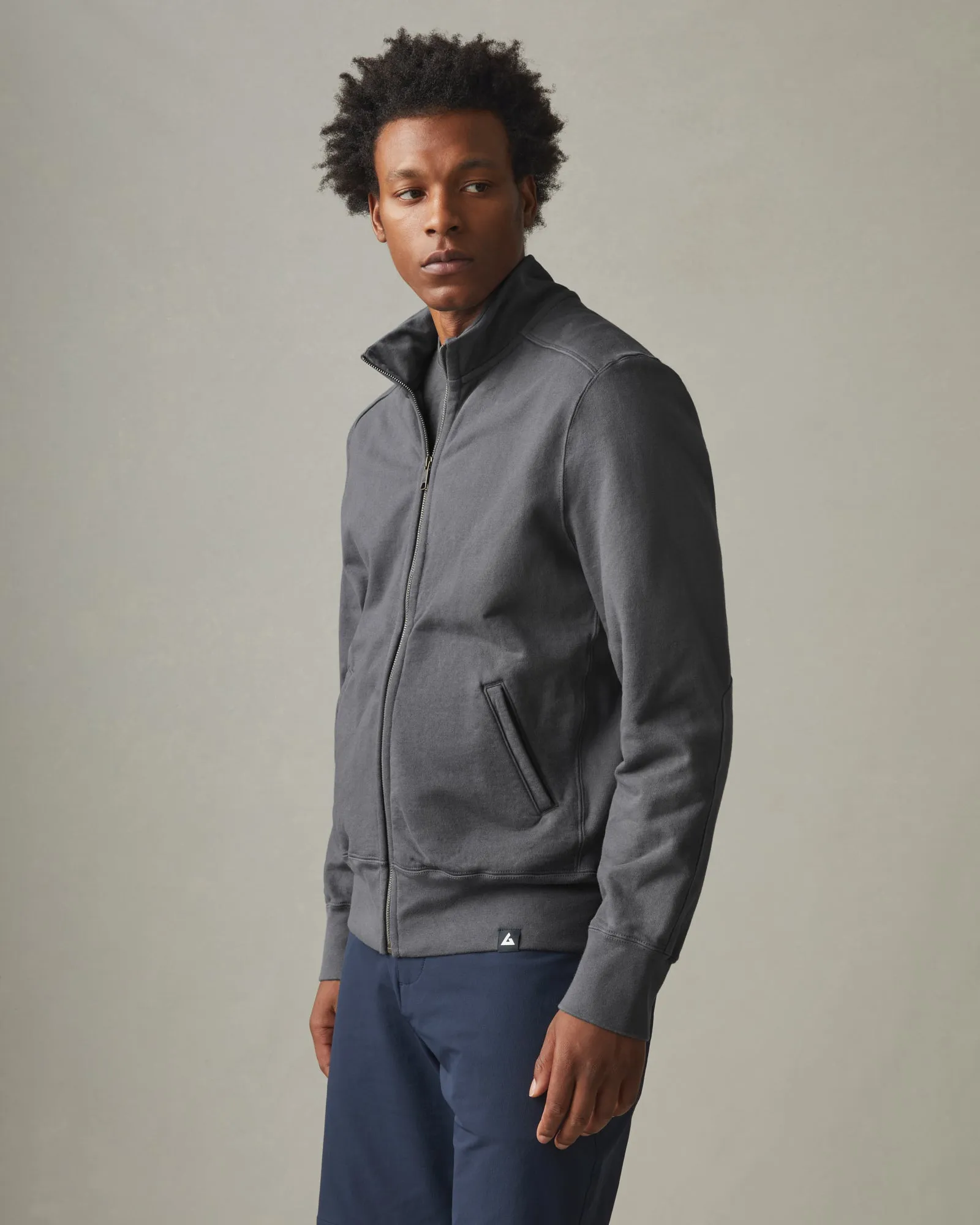 Men's Moto Full Zip Original - Iron sold by American Giant product image thumbnail 3