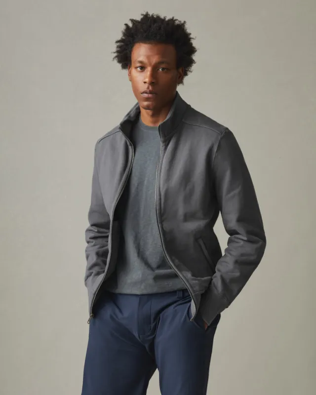 Men's Moto Full Zip Original - Iron sold by American Giant