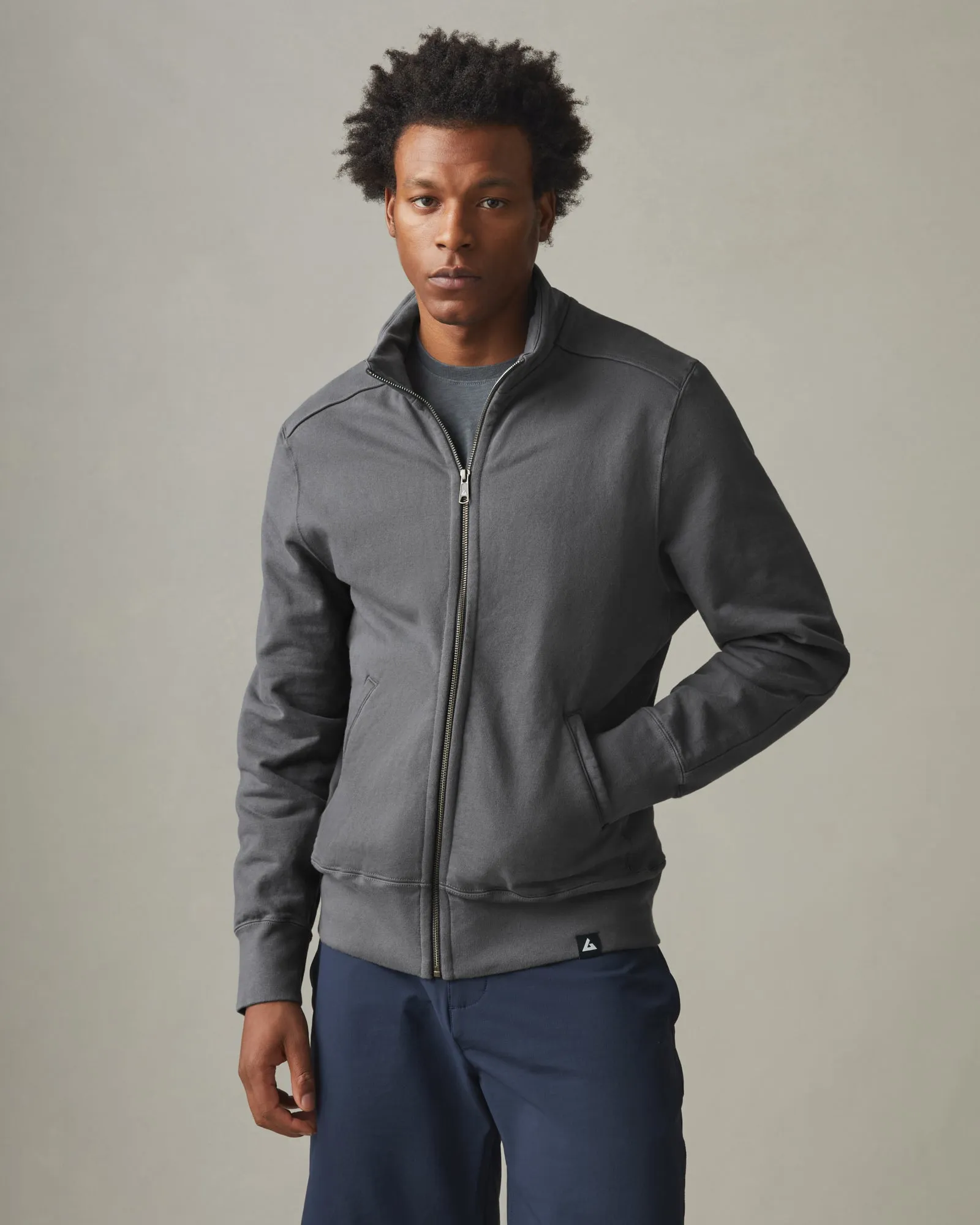 Men's Moto Full Zip Original - Iron sold by American Giant product image thumbnail 2