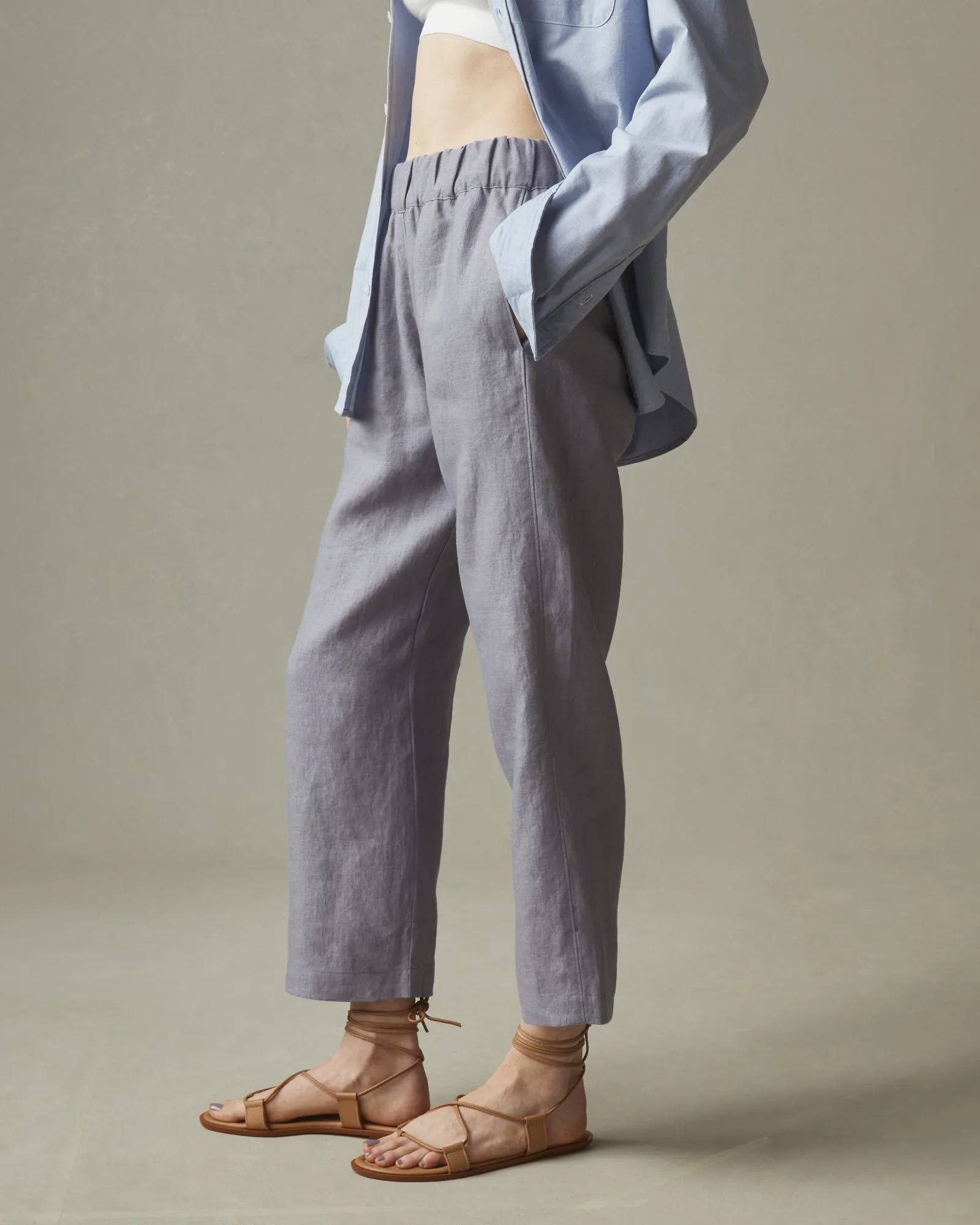 Women's Easy Linen Pant - Grey Lavender sold by American Giant product image thumbnail 2