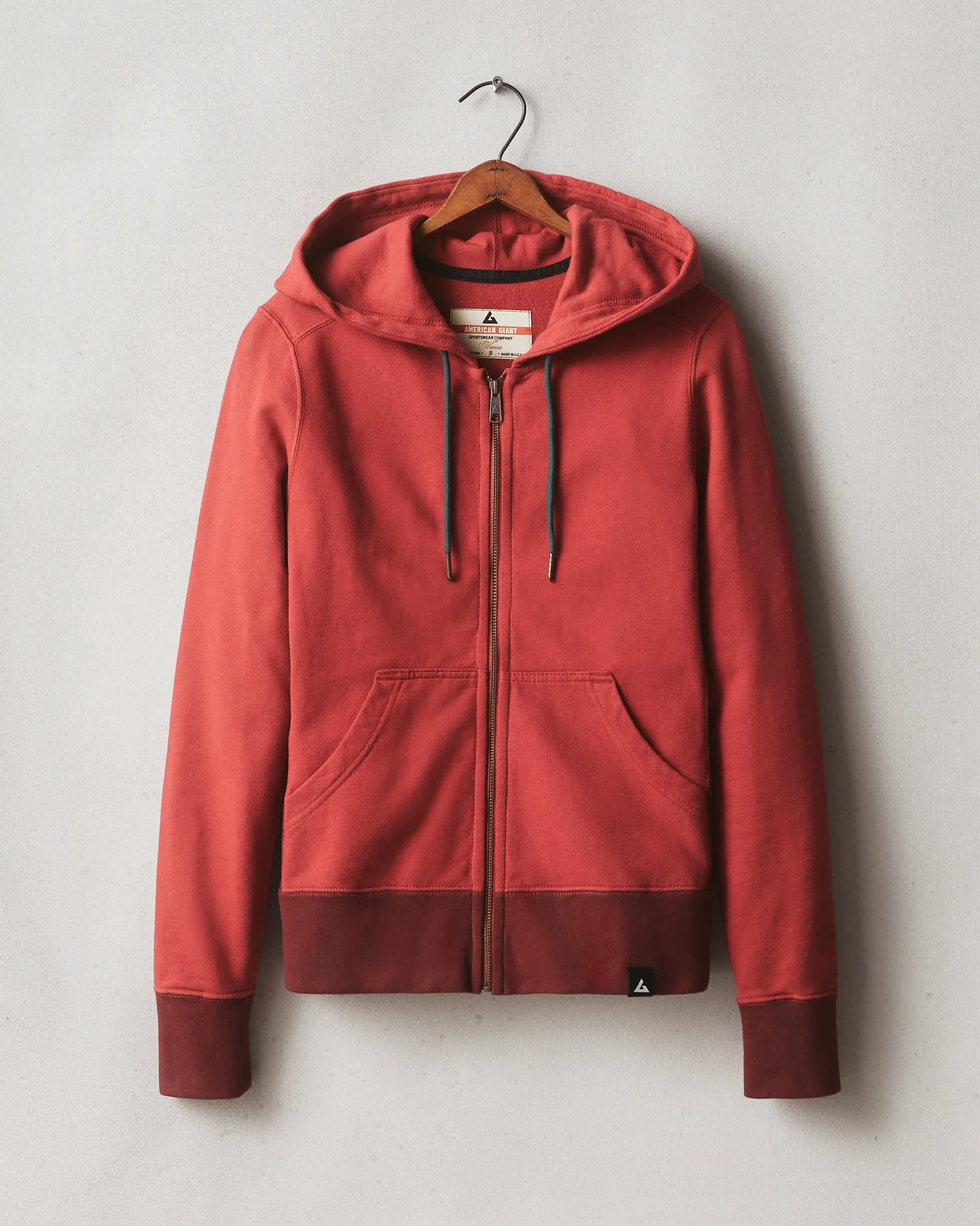 Women's Classic Full Zip - Vault - Claret sold by American Giant