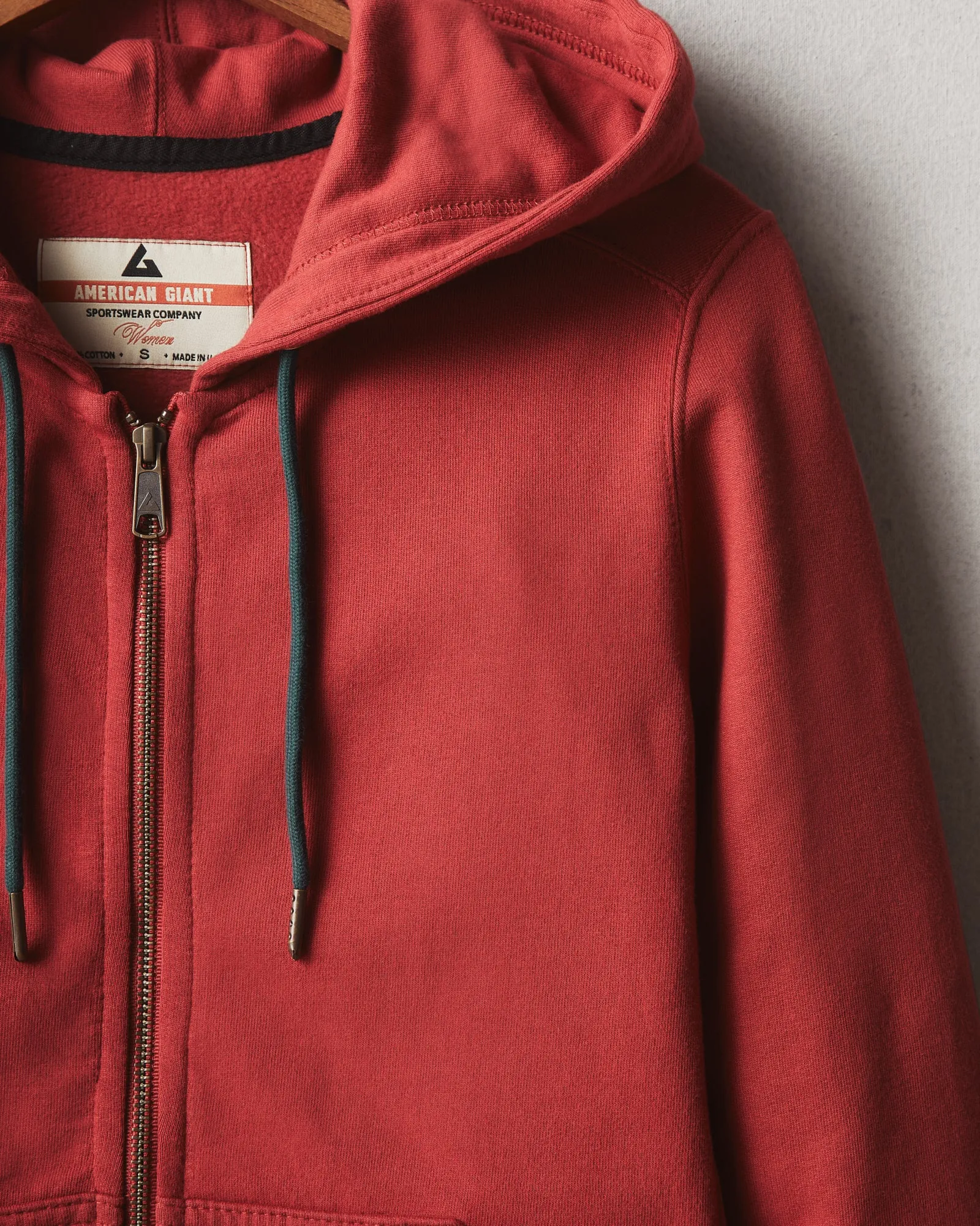 Women's Classic Full Zip - Vault - Claret sold by American Giant product image thumbnail 3