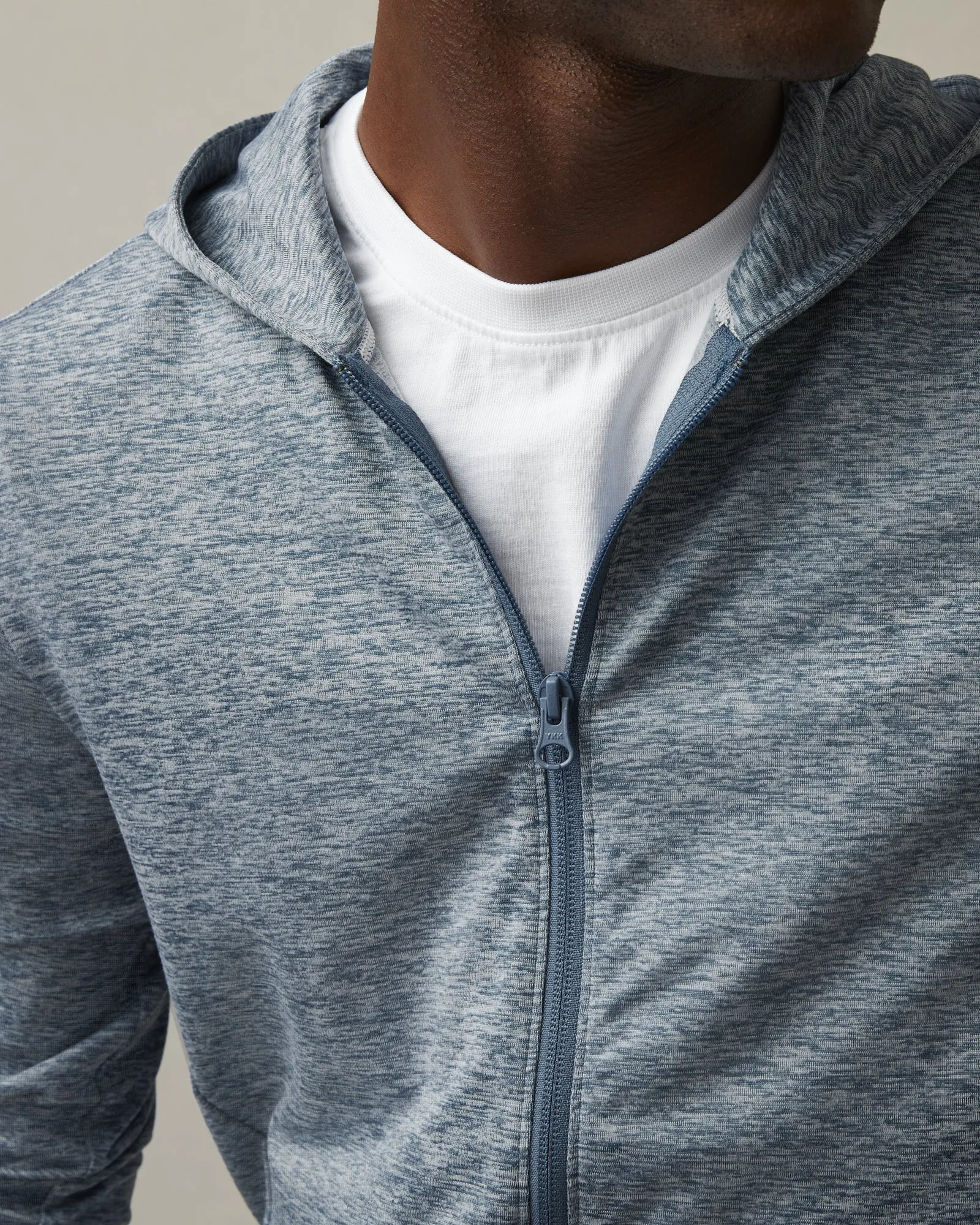 Men's Lightweight Full Zip - Bluefin Heather sold by American Giant product image thumbnail 5