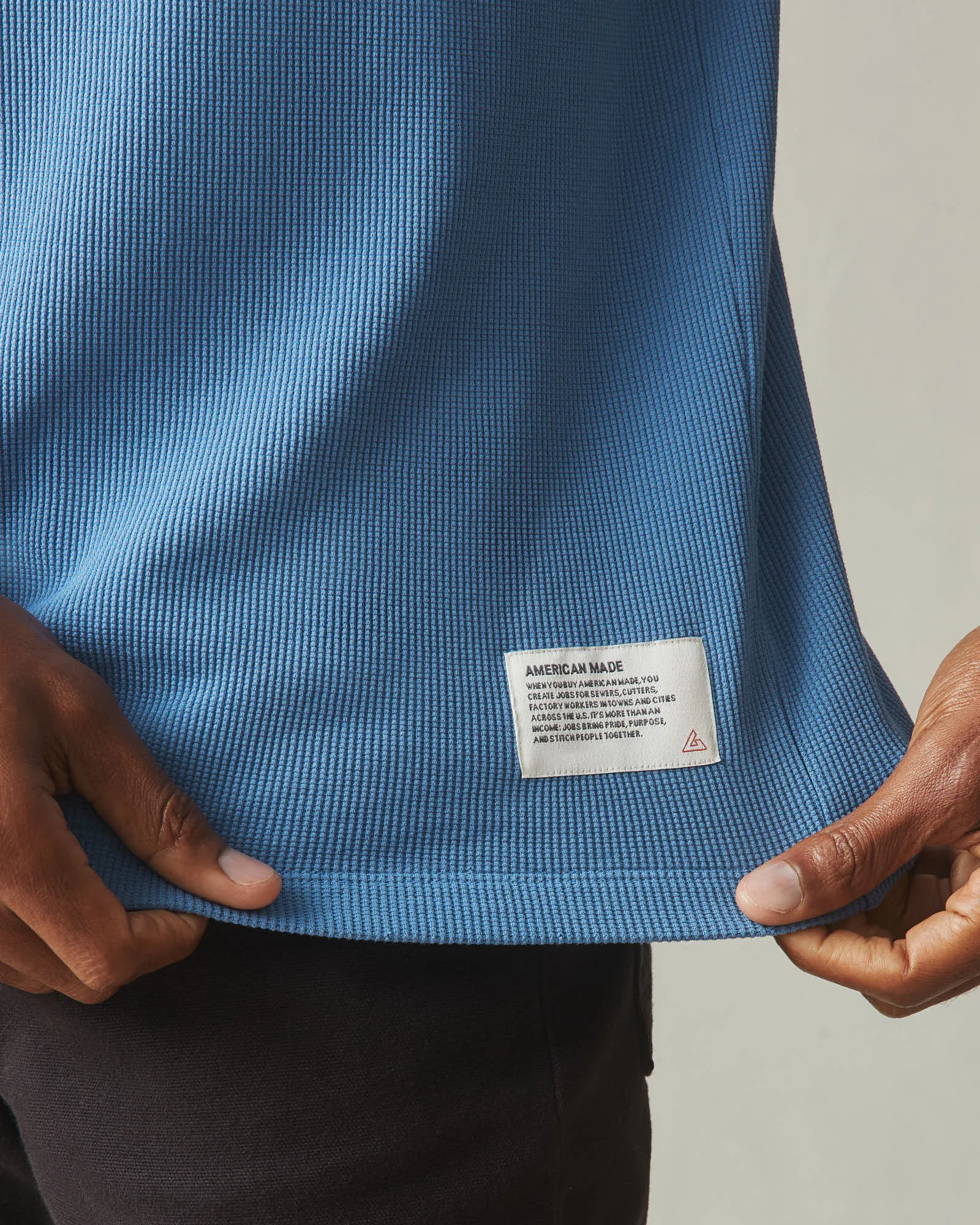 Men's Waffle Crew Tee - Riverside sold by American Giant product image thumbnail 3