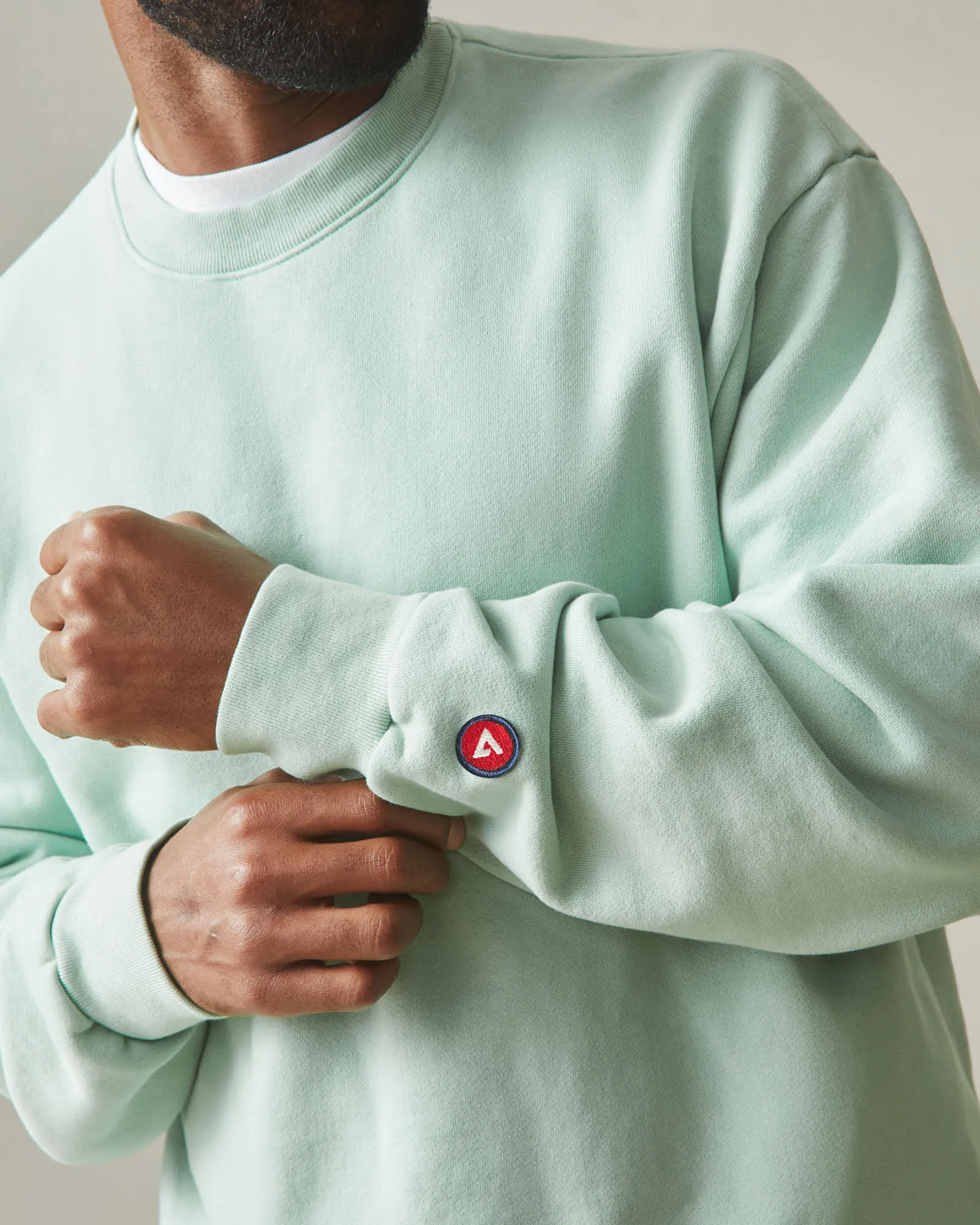 Unisex American Vintage Crew - Grayed Jade sold by American Giant product image thumbnail 4