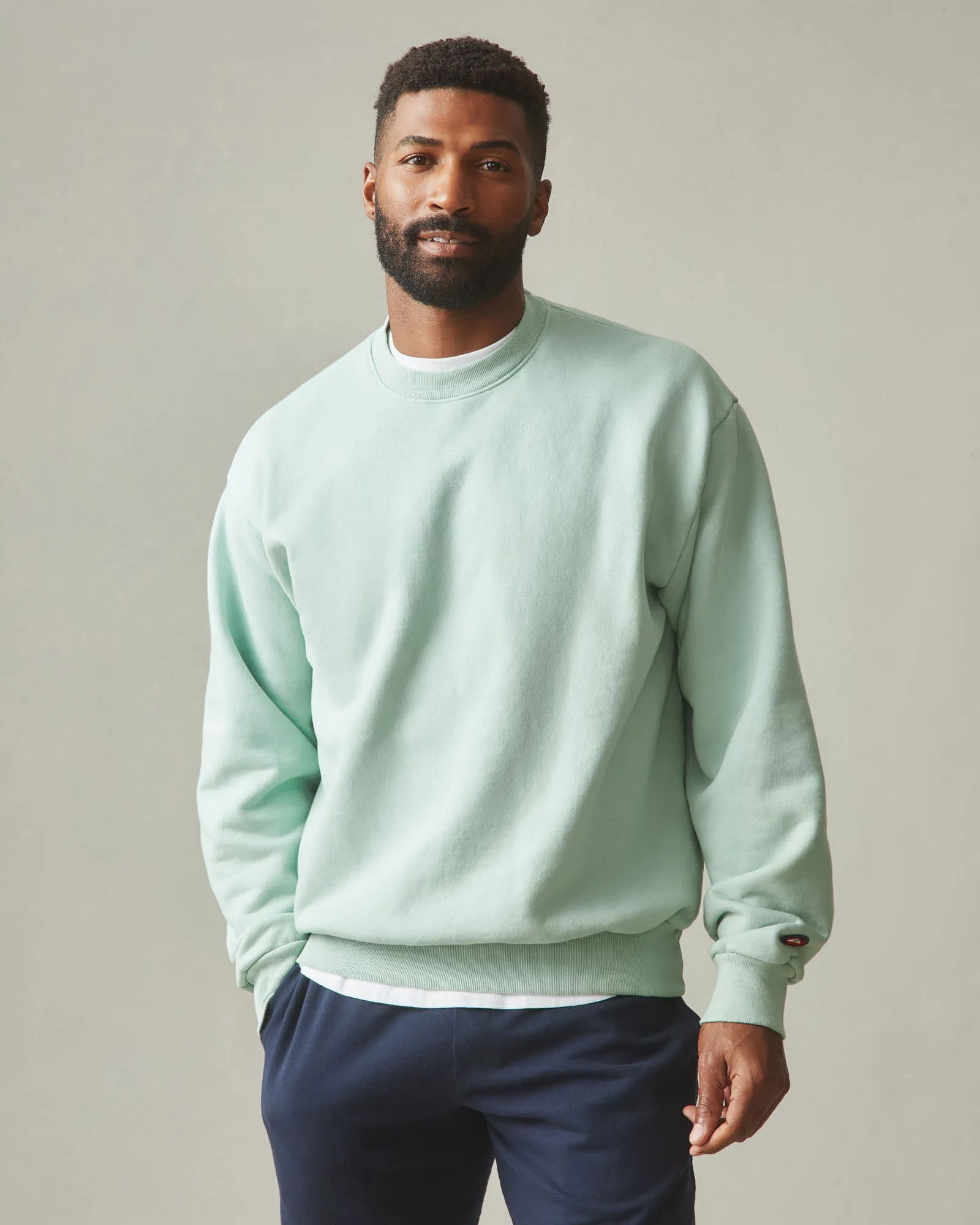 Unisex American Vintage Crew - Grayed Jade sold by American Giant product image thumbnail 2