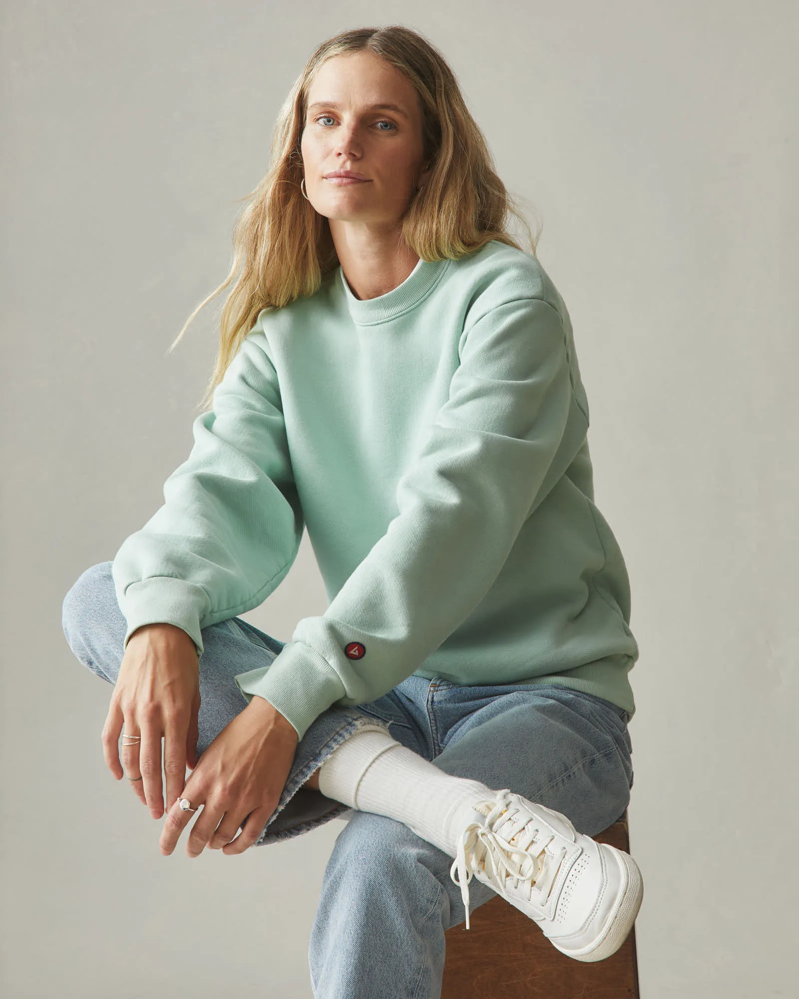 Unisex American Vintage Crew - Grayed Jade sold by American Giant product image thumbnail 3