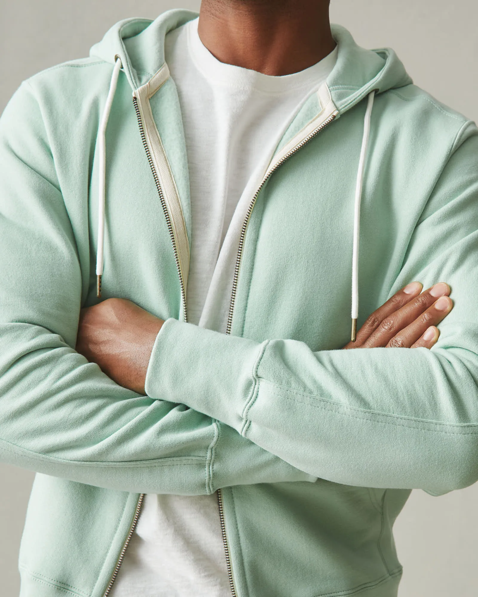 Men's Classic Full Zip - Grayed Jade sold by American Giant product image thumbnail 4