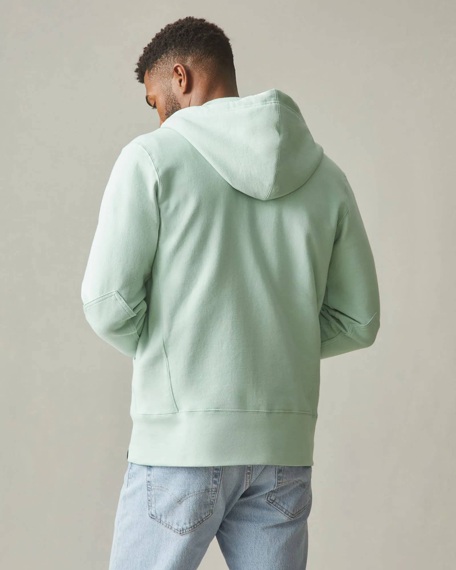 Men's Classic Full Zip - Grayed Jade sold by American Giant product image thumbnail 3