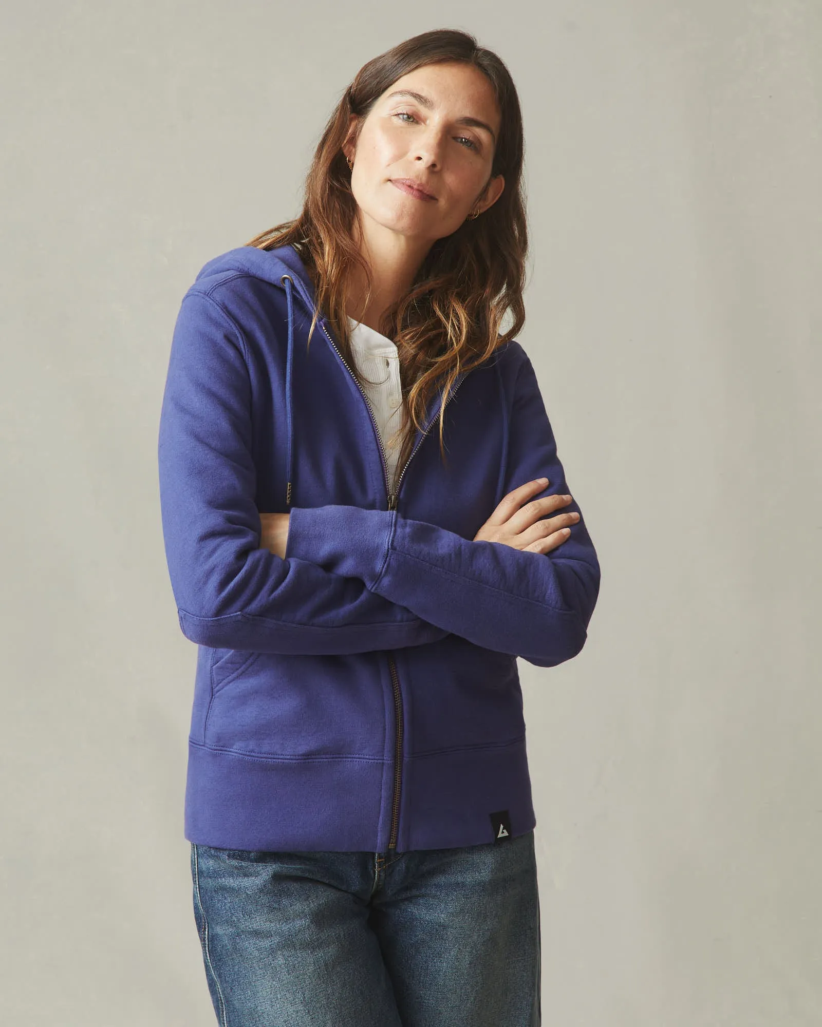 Women's Classic Full Zip - Blue Ribbon sold by American Giant product image thumbnail 3