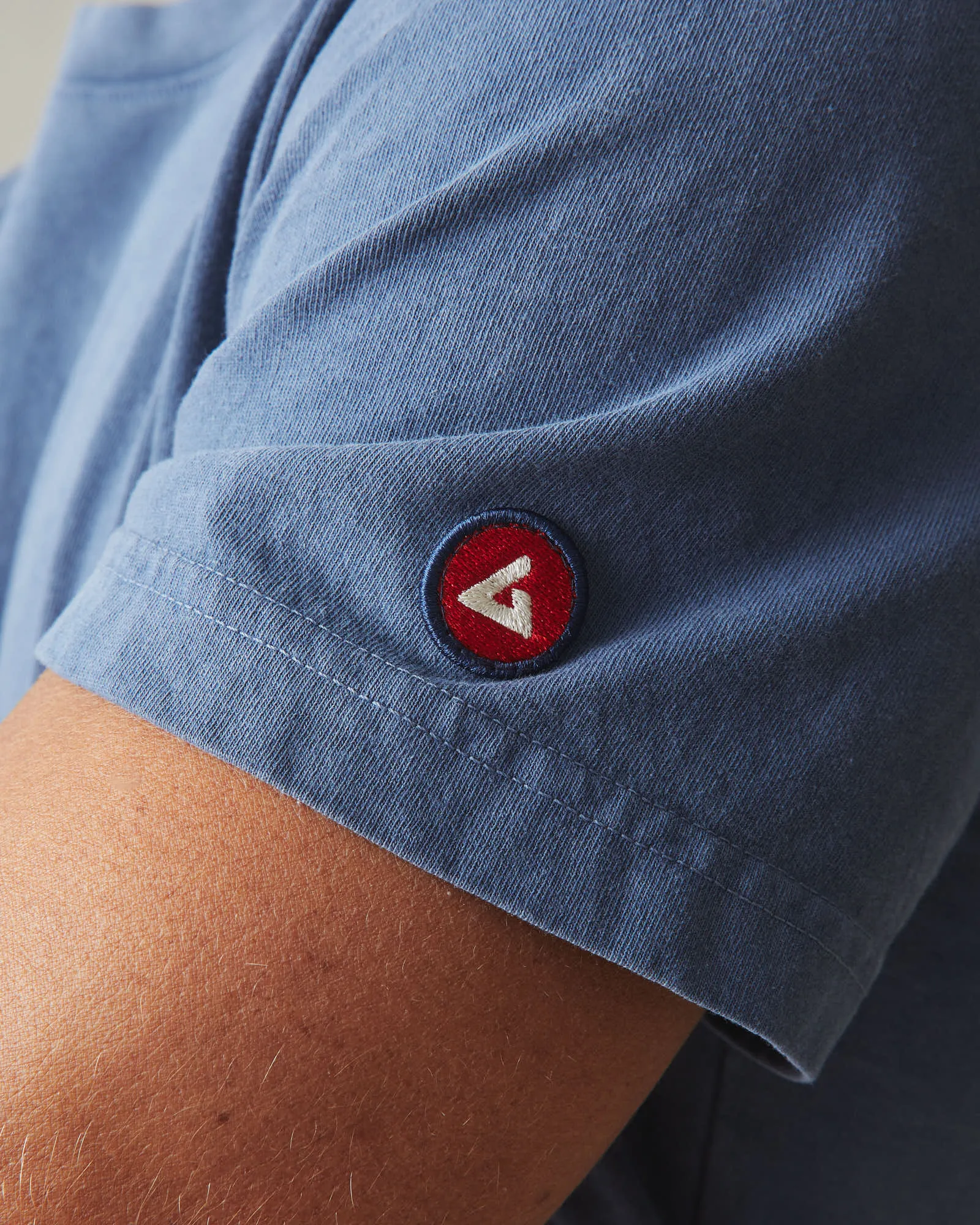 Men's Vintage Crew Tee - Washed Blue Jean sold by American Giant product image thumbnail 4