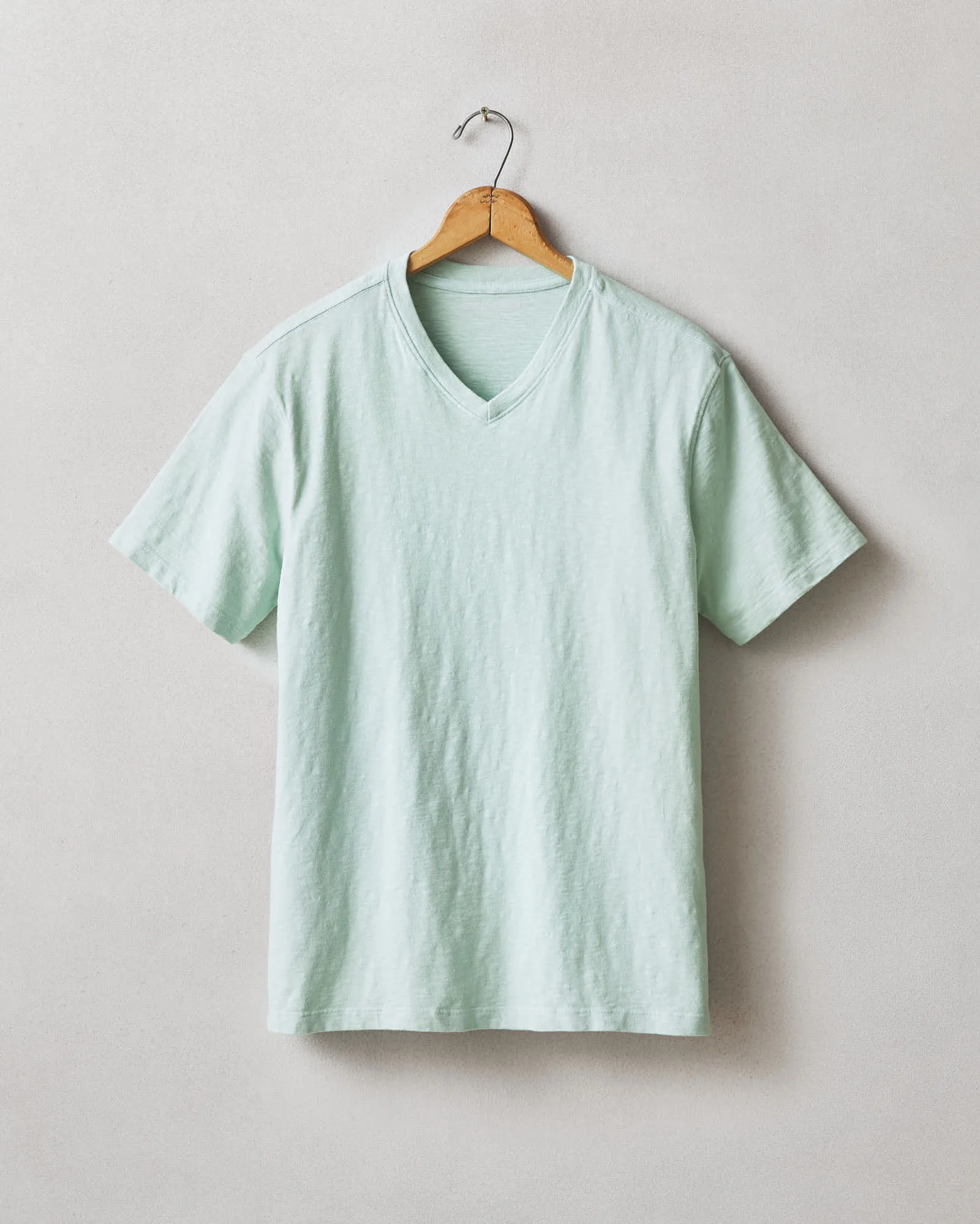 Men's Premium Slub V-Neck Tee - Grayed Jade sold by American Giant