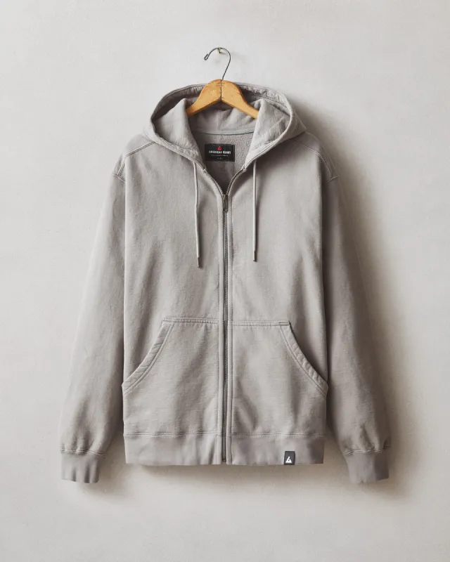 Relaxed Classic Full Zip - Silent Storm sold by American Giant
