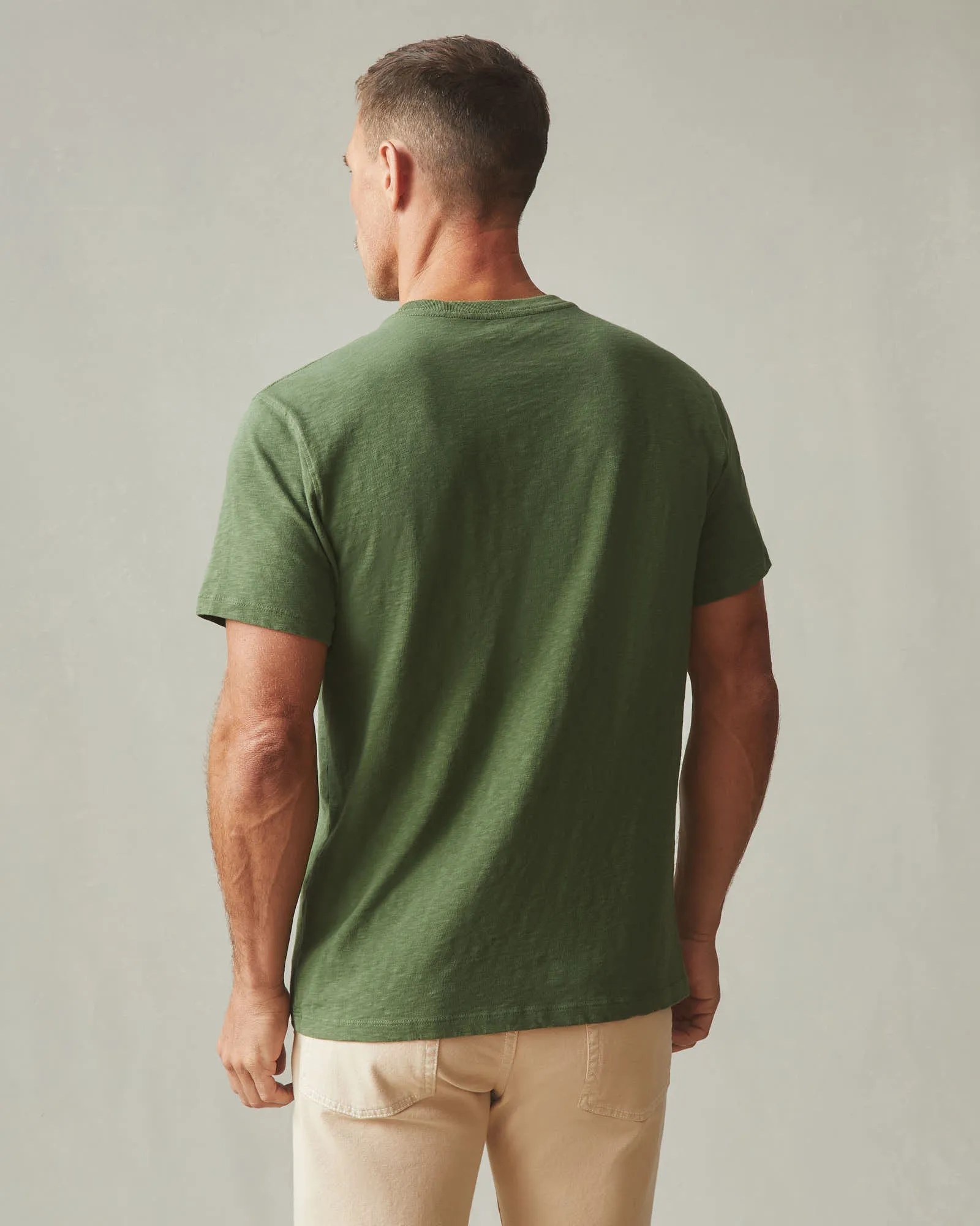 Men's Premium Slub Crew Tee - Chive sold by American Giant product image thumbnail 3