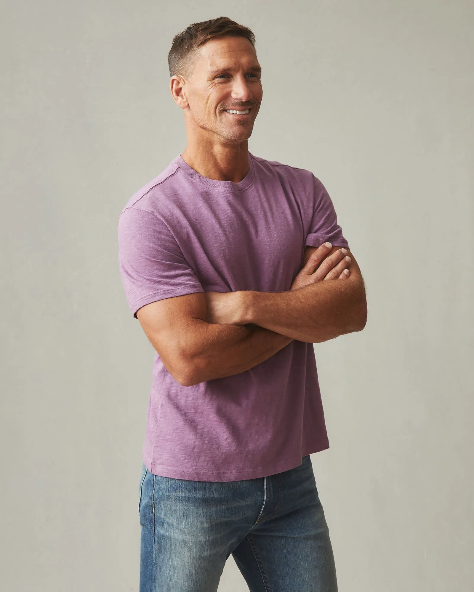 Men's Premium Slub Crew Tee - Plum Berry sold by American Giant product image thumbnail 2