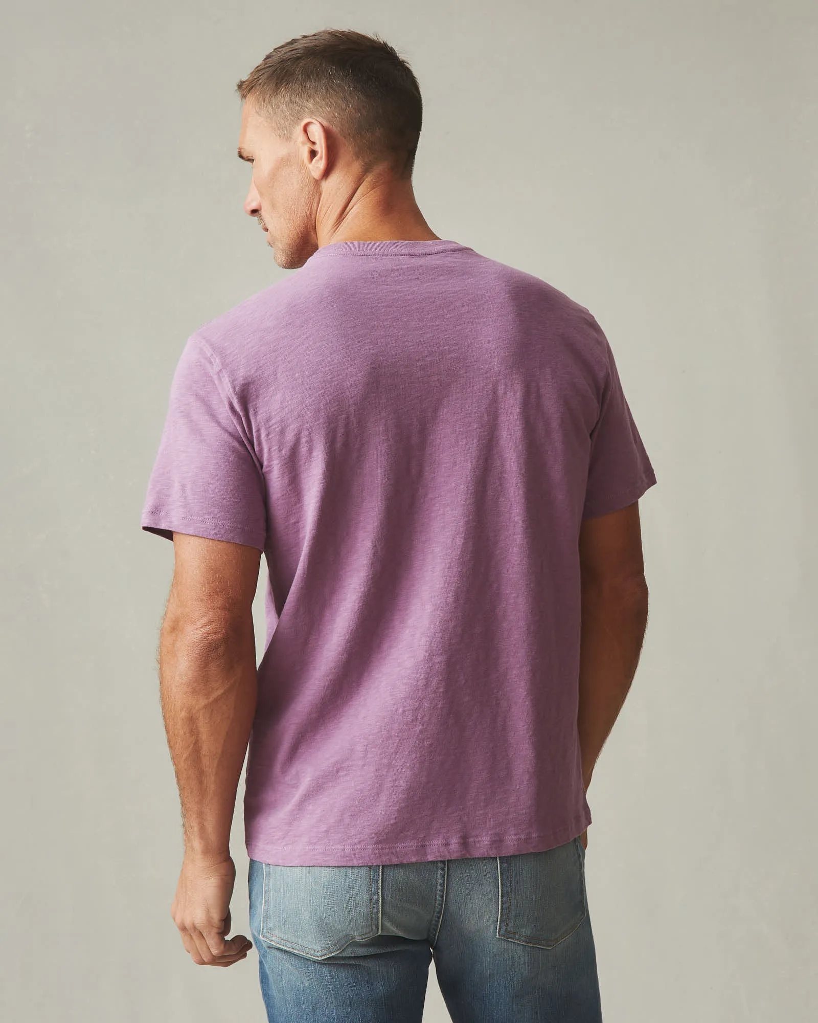Men's Premium Slub Crew Tee - Plum Berry sold by American Giant product image thumbnail 3