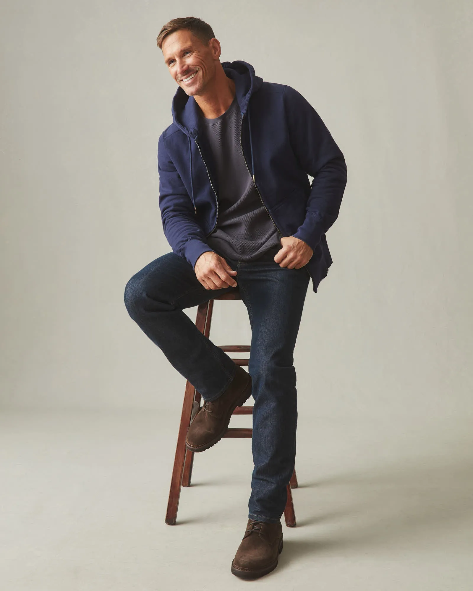 Men's Classic Full Zip - True Navy sold by American Giant product image thumbnail 5