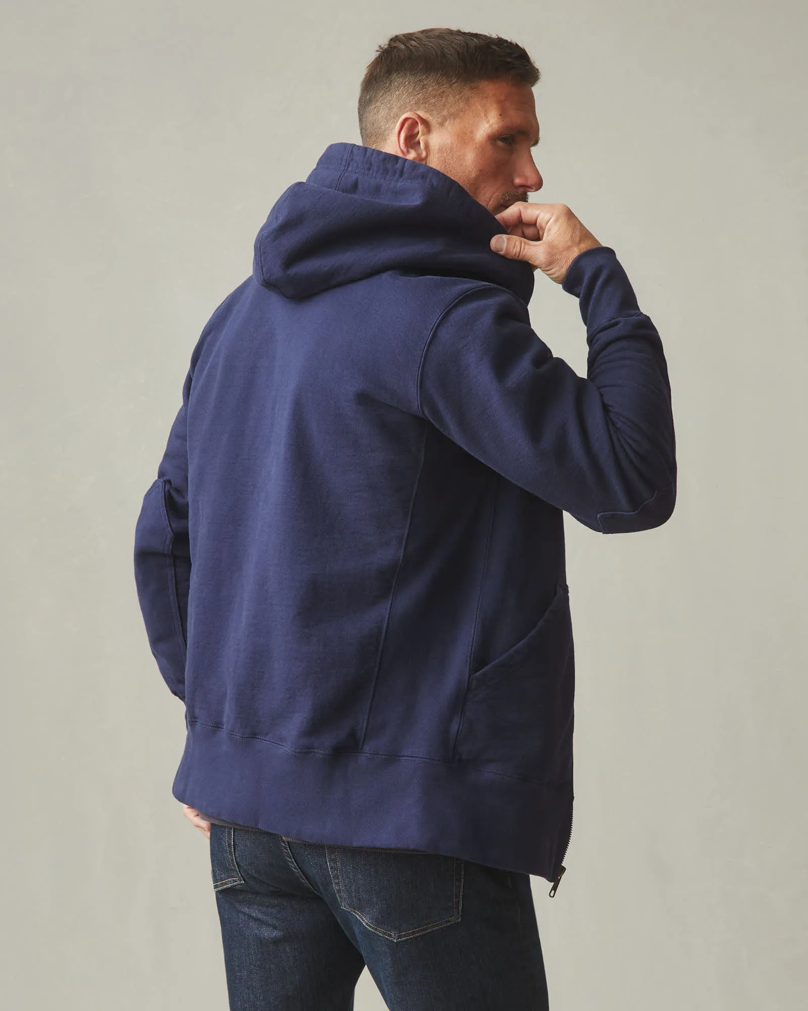 Men's Classic Full Zip - True Navy sold by American Giant product image thumbnail 4