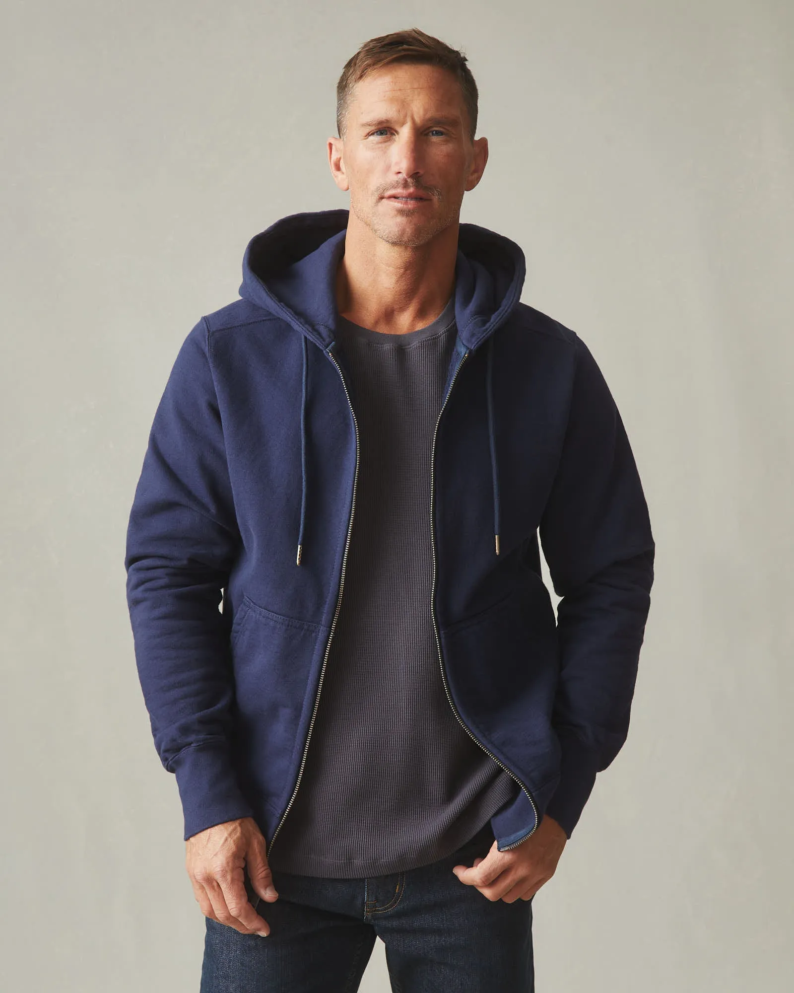 Men's Classic Full Zip - True Navy sold by American Giant product image thumbnail 2
