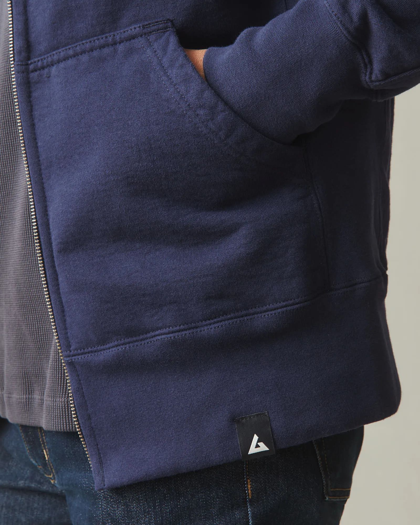 Men's Classic Full Zip - True Navy sold by American Giant product image thumbnail 3