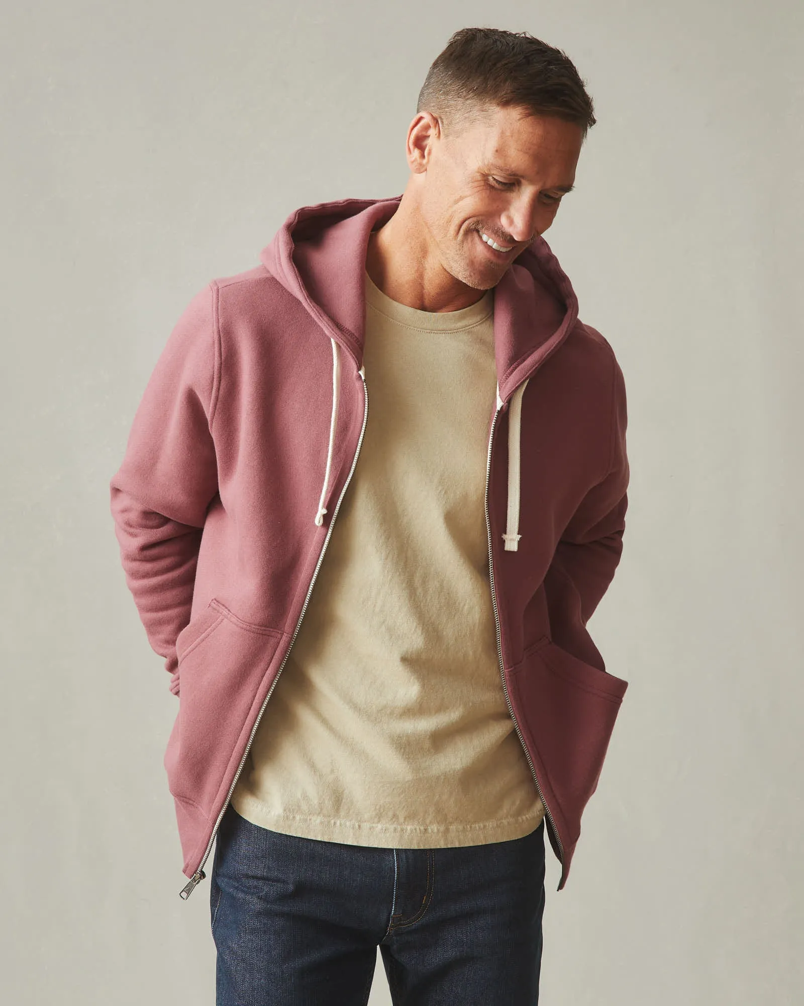 Men's Midweight Full Zip - Wild Ginger sold by American Giant product image thumbnail 2