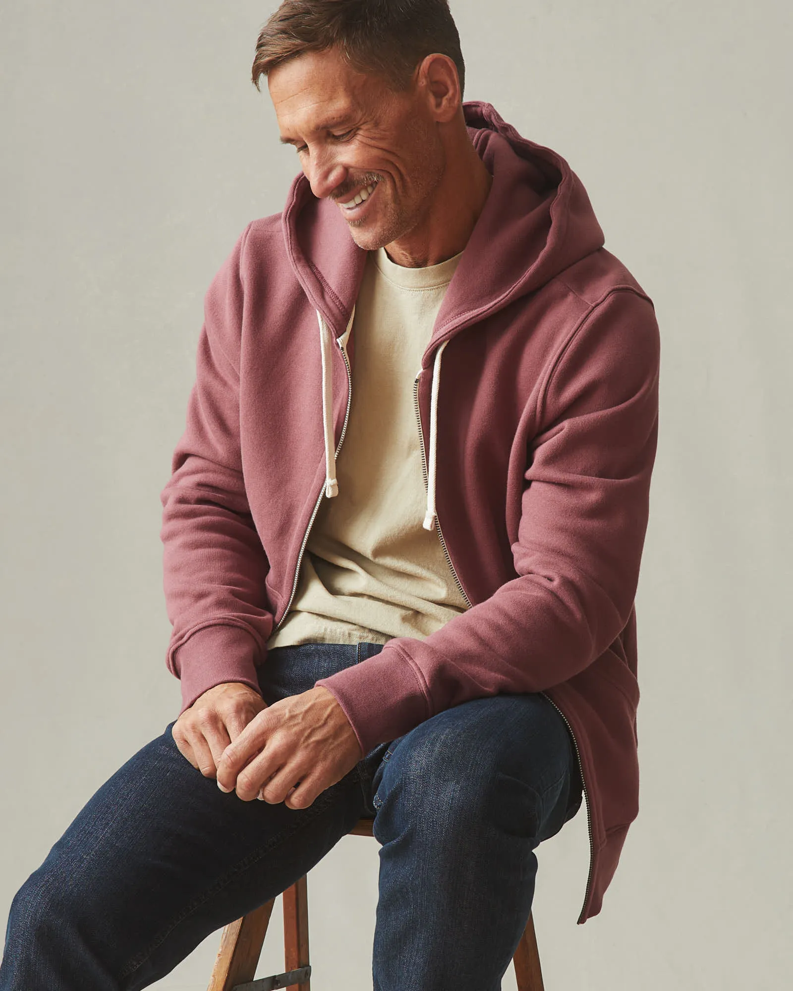 Men's Midweight Full Zip - Wild Ginger sold by American Giant product image thumbnail 5