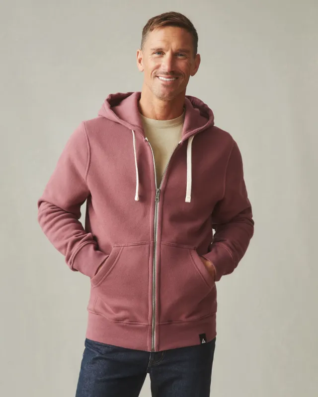 Men's Midweight Full Zip - Wild Ginger sold by American Giant