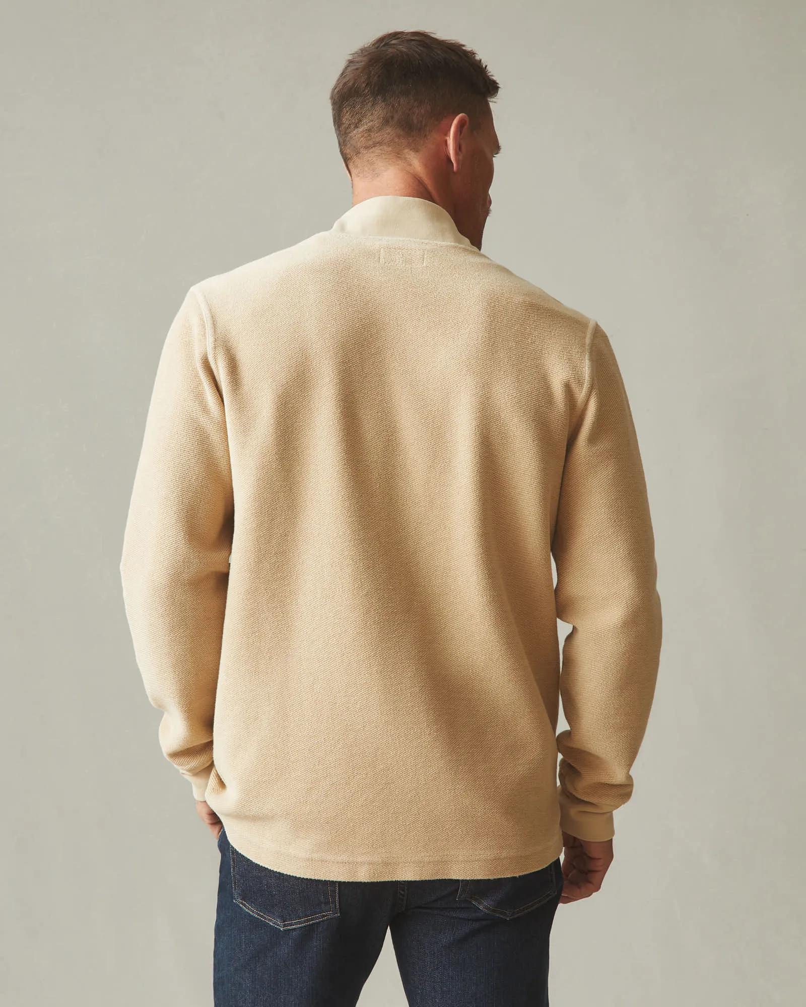 French Terry Twill Cardigan - Safari sold by American Giant product image thumbnail 5