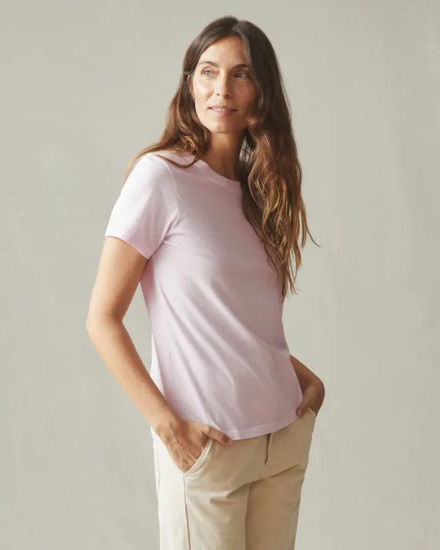 Women's Classic Cotton Crew Tee - Ballerina sold by American Giant