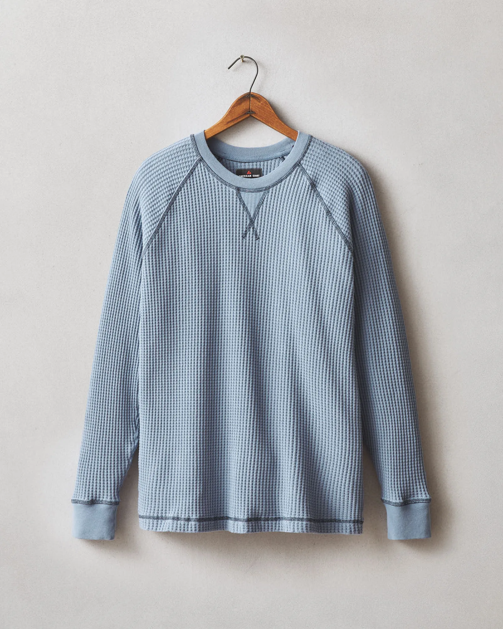 Men's Waffle Crew Long Sleeve - Beach Horizon sold by American Giant product image thumbnail 4