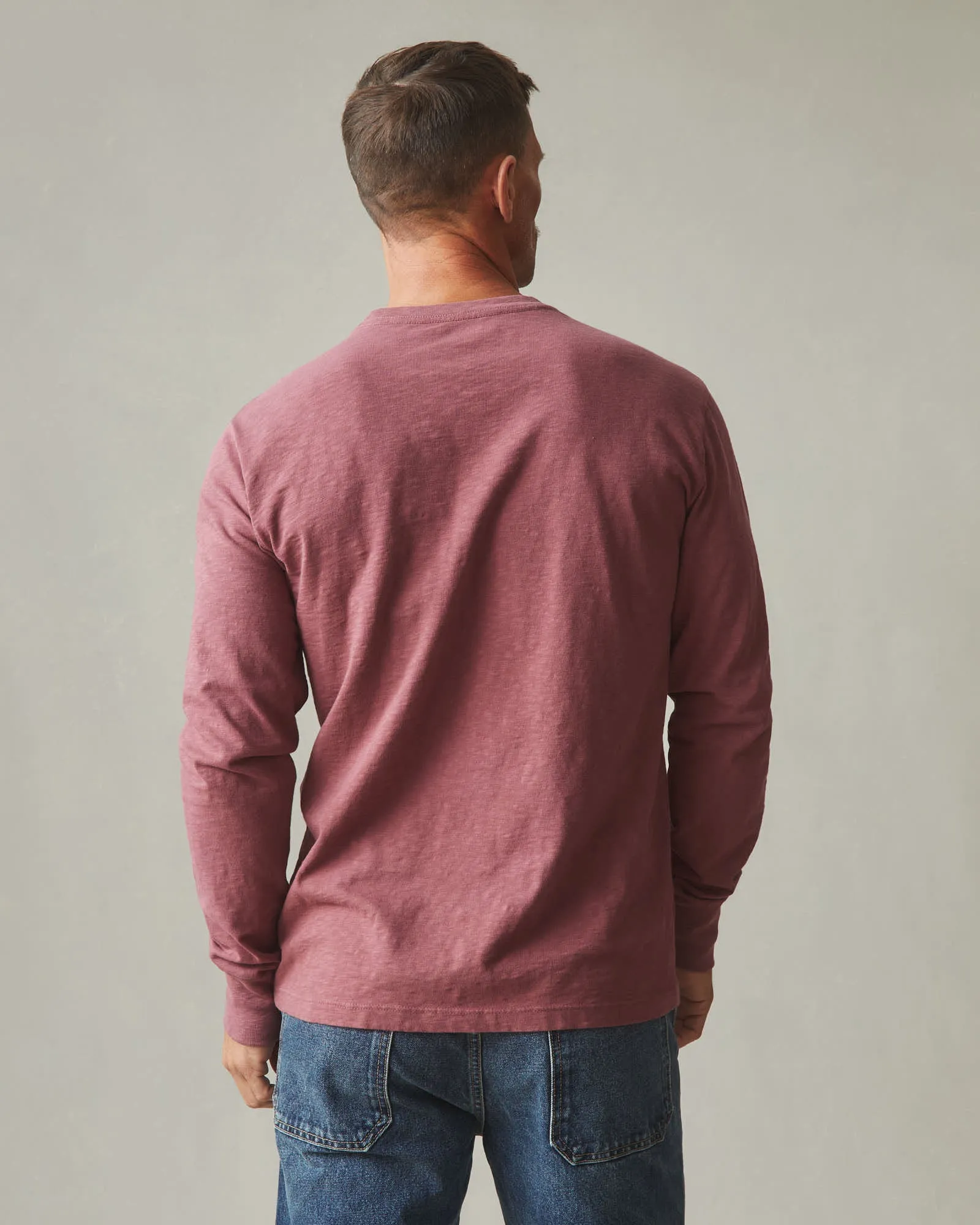 Men's Premium Slub Crew Long Sleeve Tee - Wild Ginger sold by American Giant product image thumbnail 2