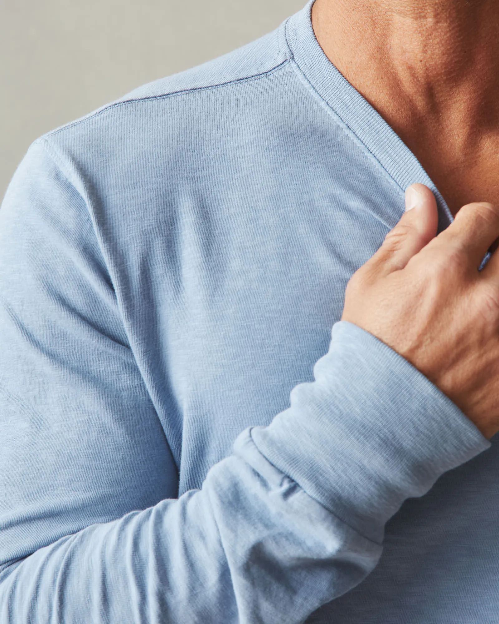 Men's Premium Slub Crew Long Sleeve Tee - Beach Horizon sold by American Giant product image thumbnail 4